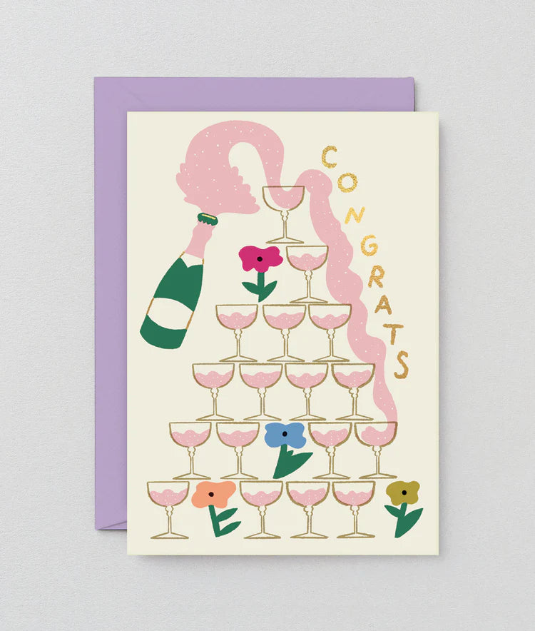 Congrats Champagne Card