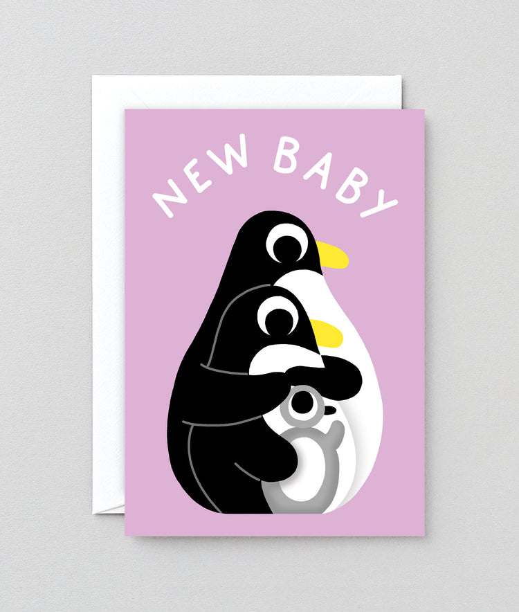 Penguins New Baby Card