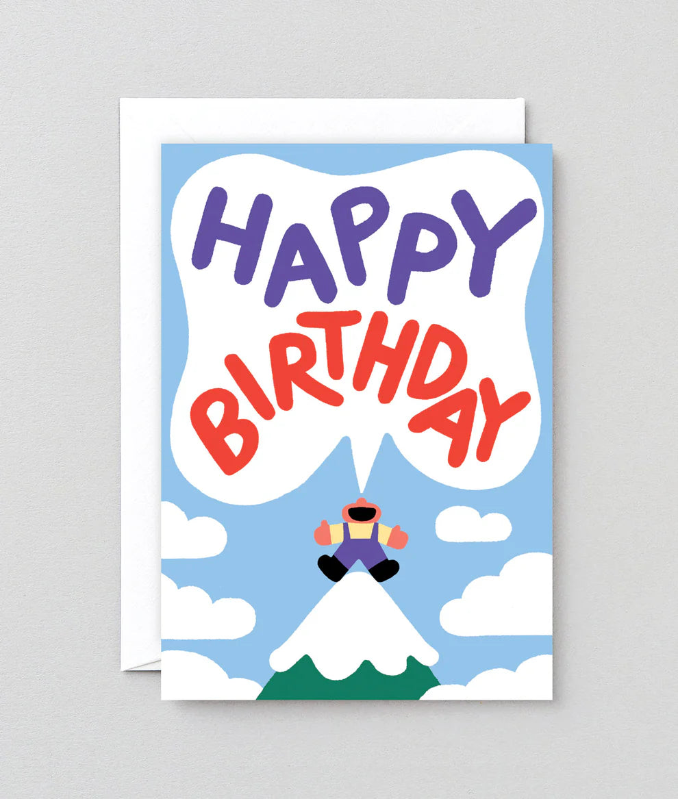 Happy Birthday From A Mountain Card