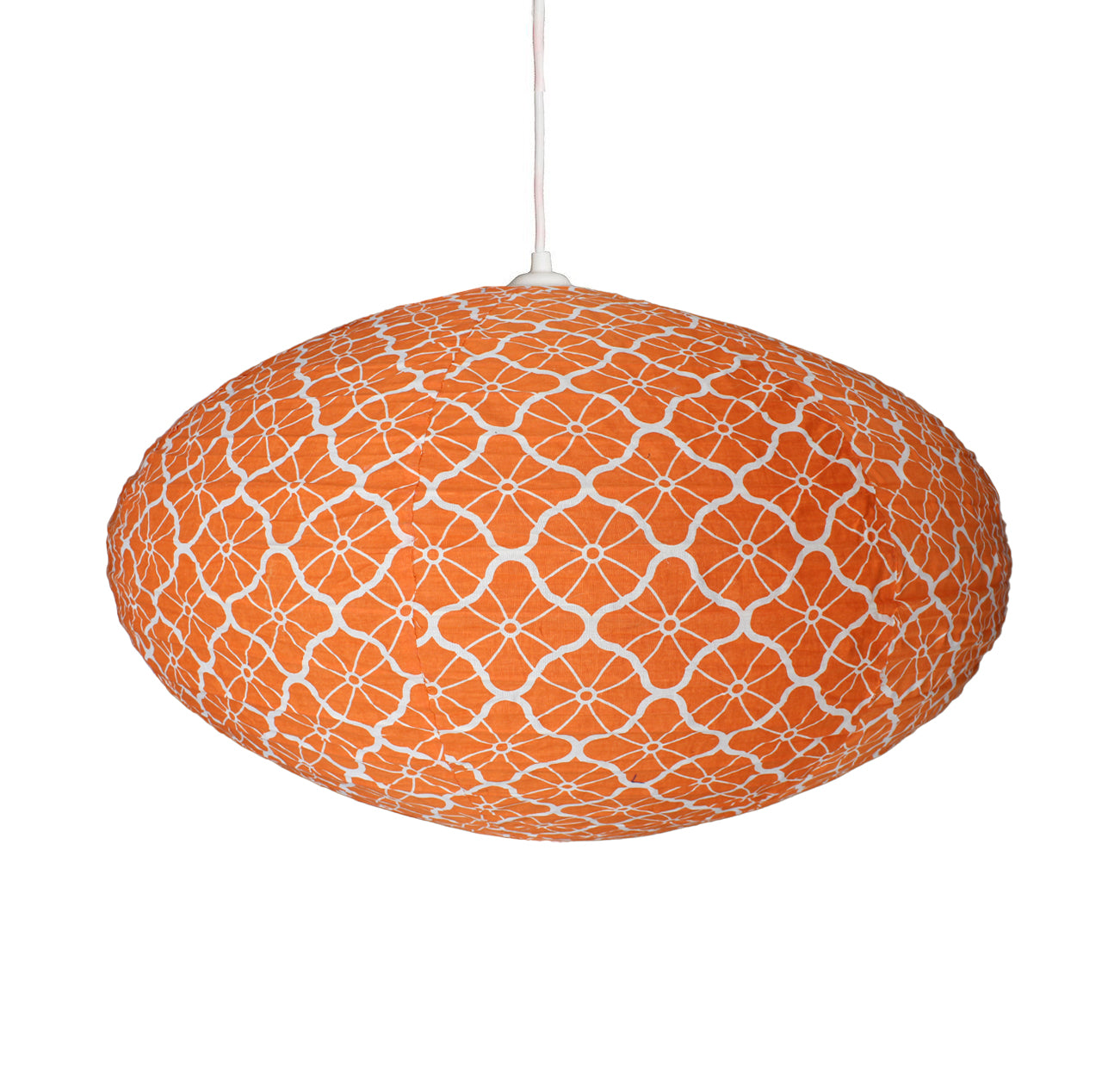 Small 60cm Orange Lotus Cotton Pendant Lampshade