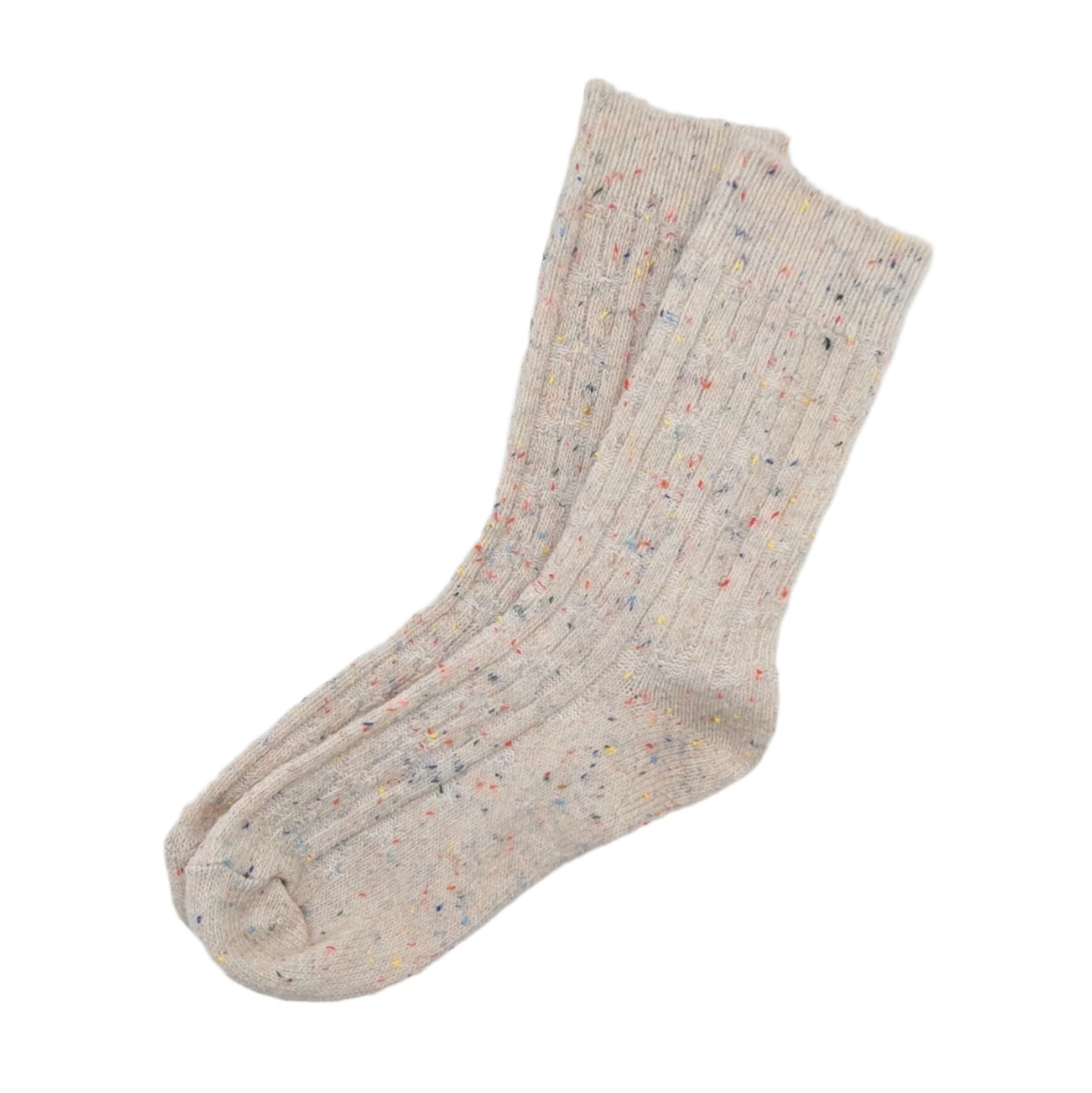 Cable Knit Speckle Socks