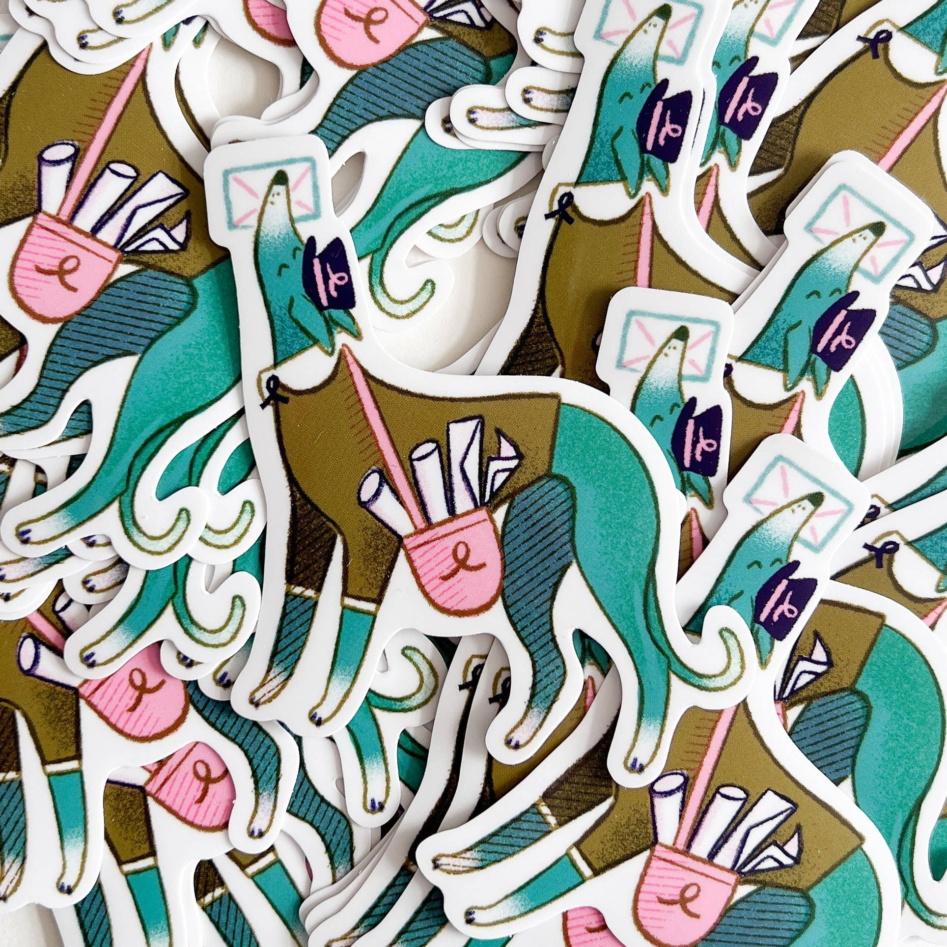 Snoot Mail Shaped Stickers - Postie