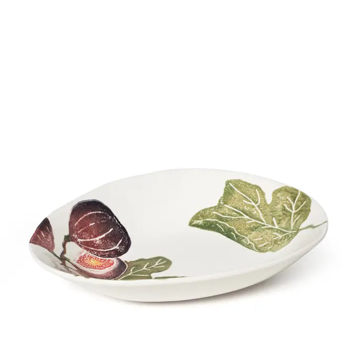 Earthenware Fig Oval Serving Bowl