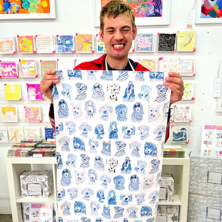 Blue Dogs Organic Cotton Tea Towel