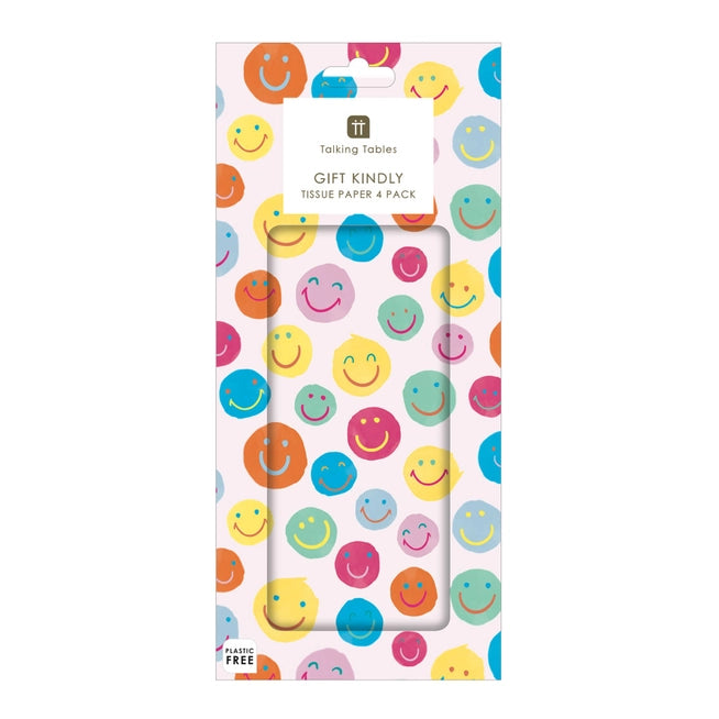 Gift Kindly Tissue Paper - Faces