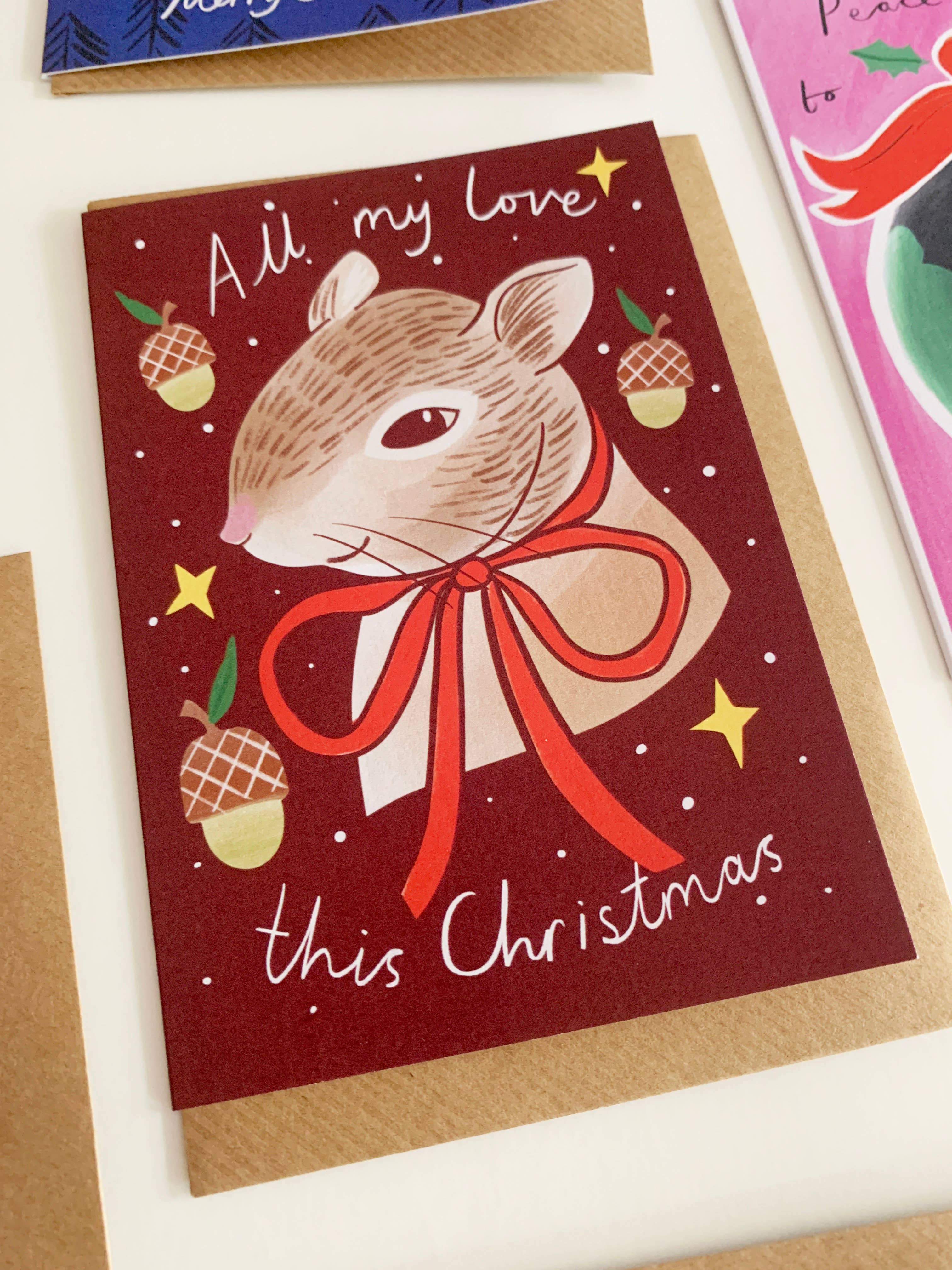 Squirrel Christmas Card