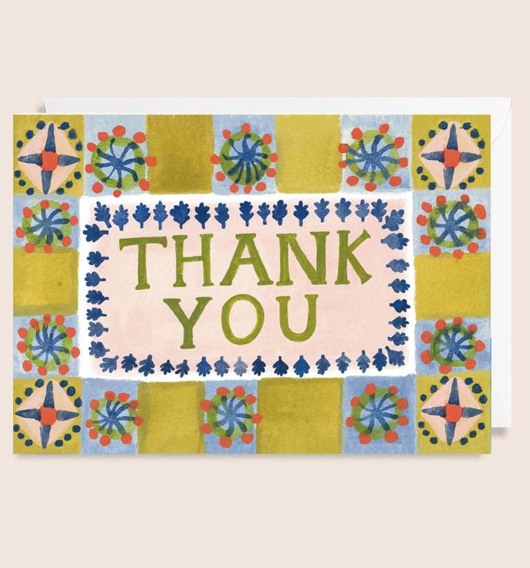 Patterned Thank You Card