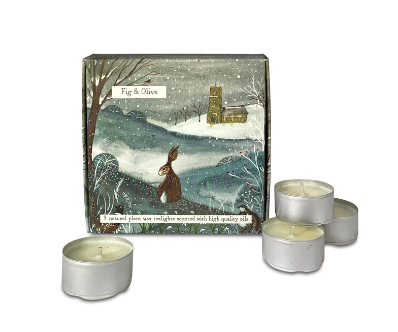 Fig & Olive Scented Tealight Set