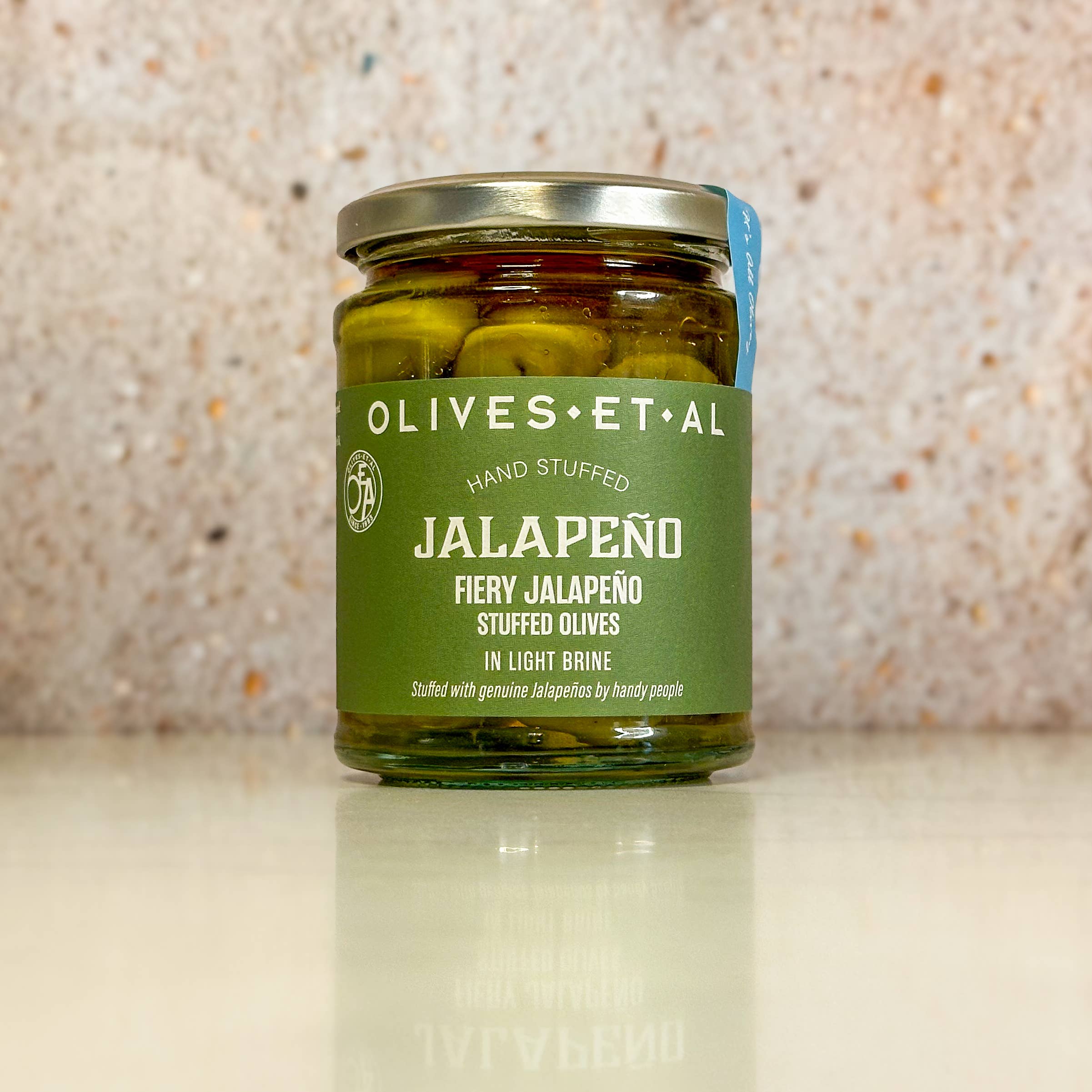 Fiery-ish Jalapeno Stuffed Olives
