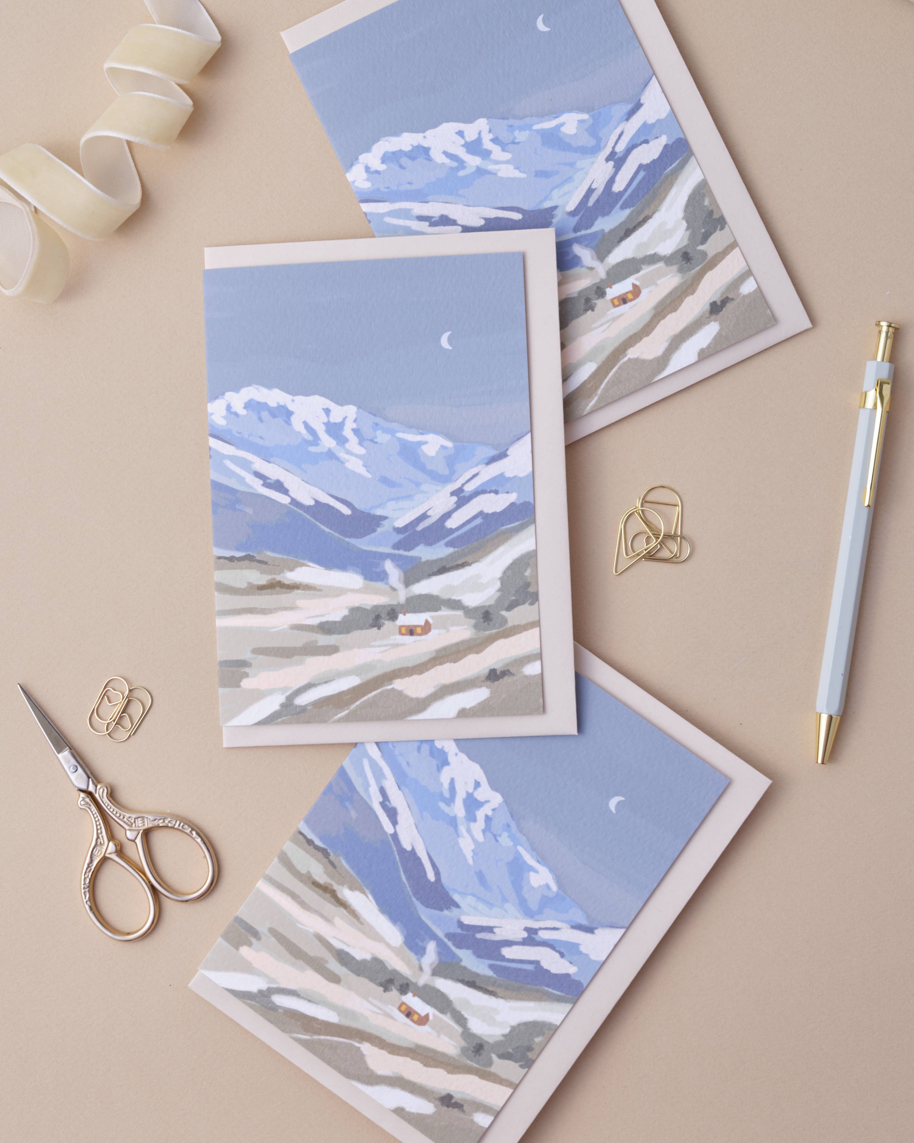 House in the Hills Blank Card