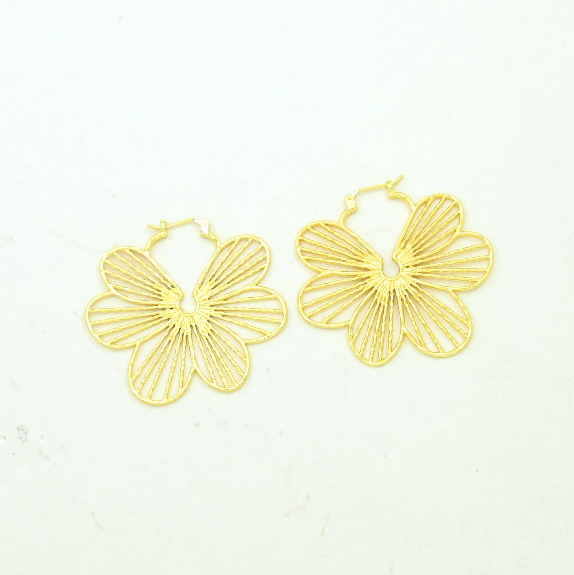 Papillon Boho Chic Earrings Gold Plated