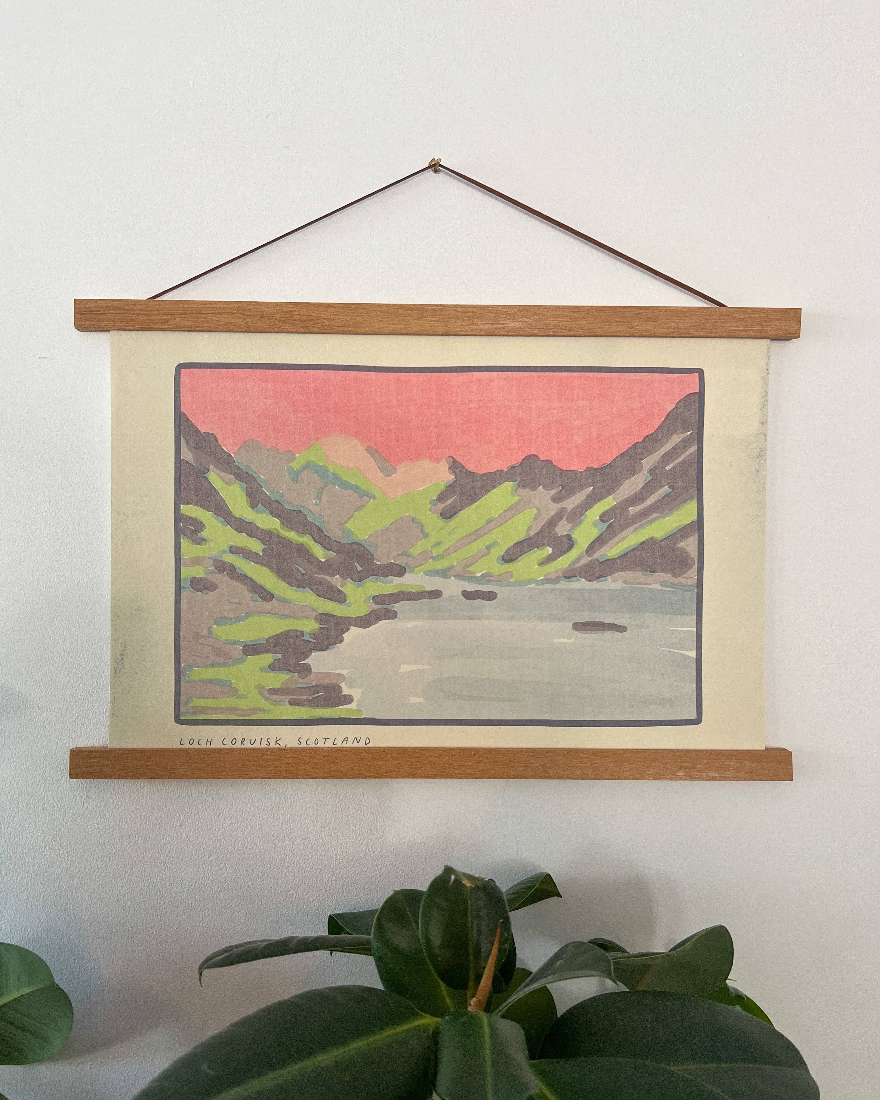 Loch Coruisk, Isle of Skye, Scotland Art Print - A4