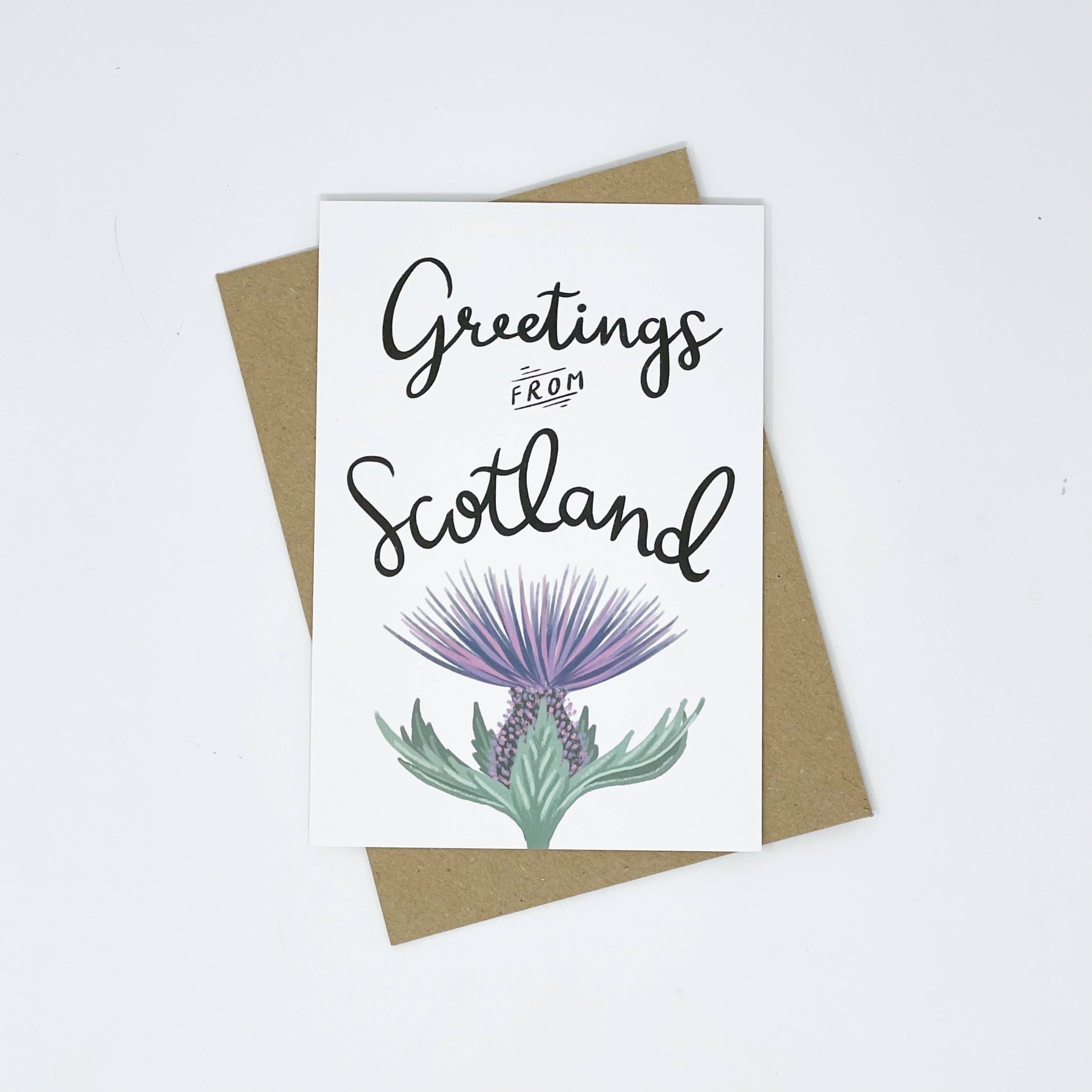 Greetings From Scotland Card