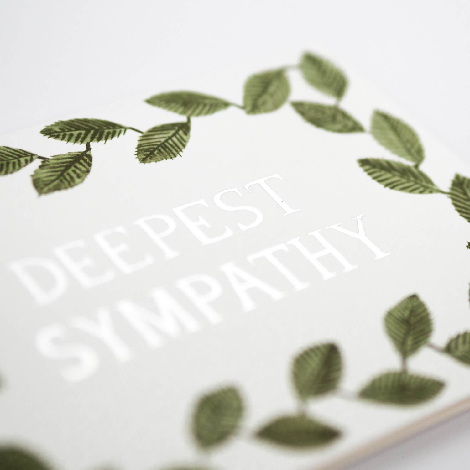 Deepest Sympathy Foiled Card