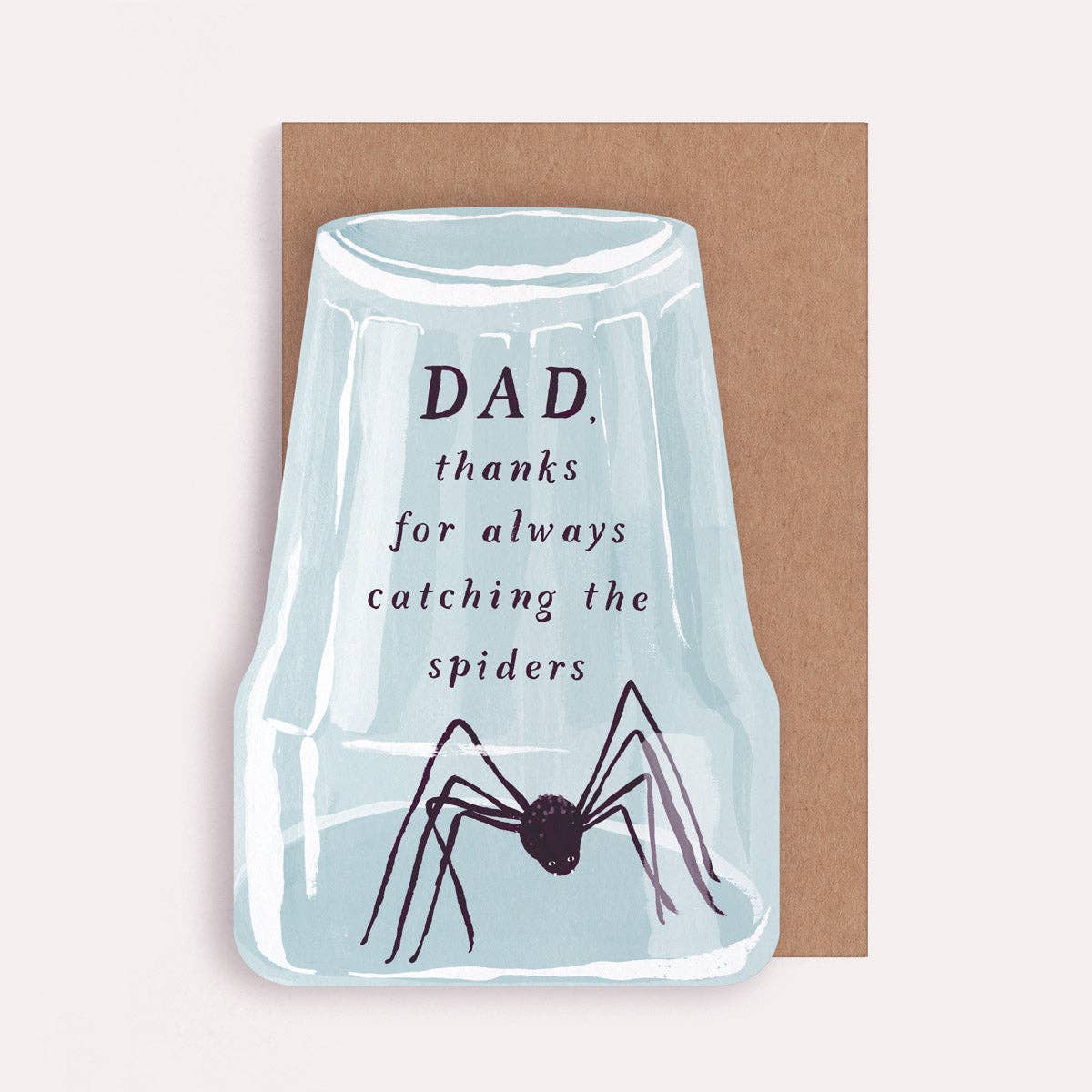 Spider Catching Father's Day Card