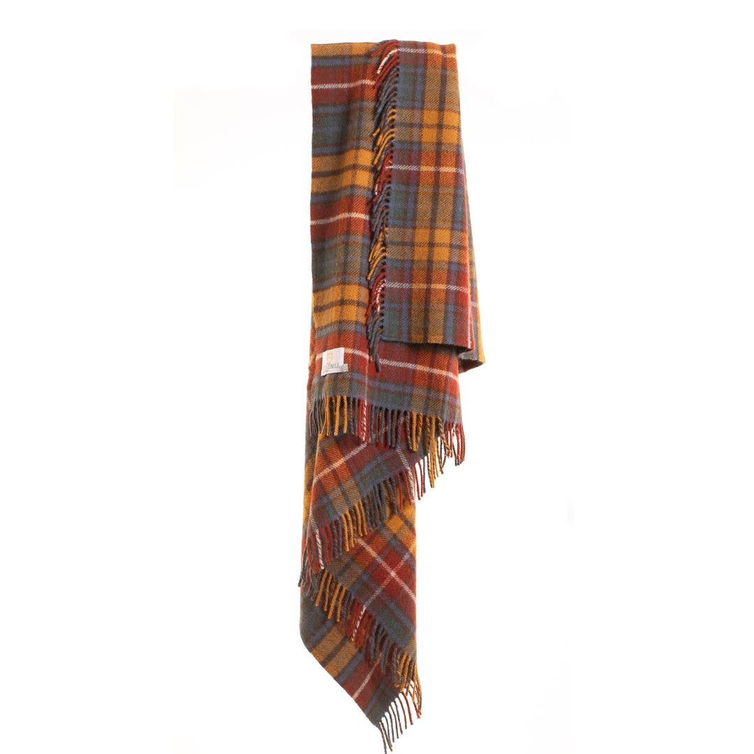 Antique Buchanan Tartan Pure New Wool Throw