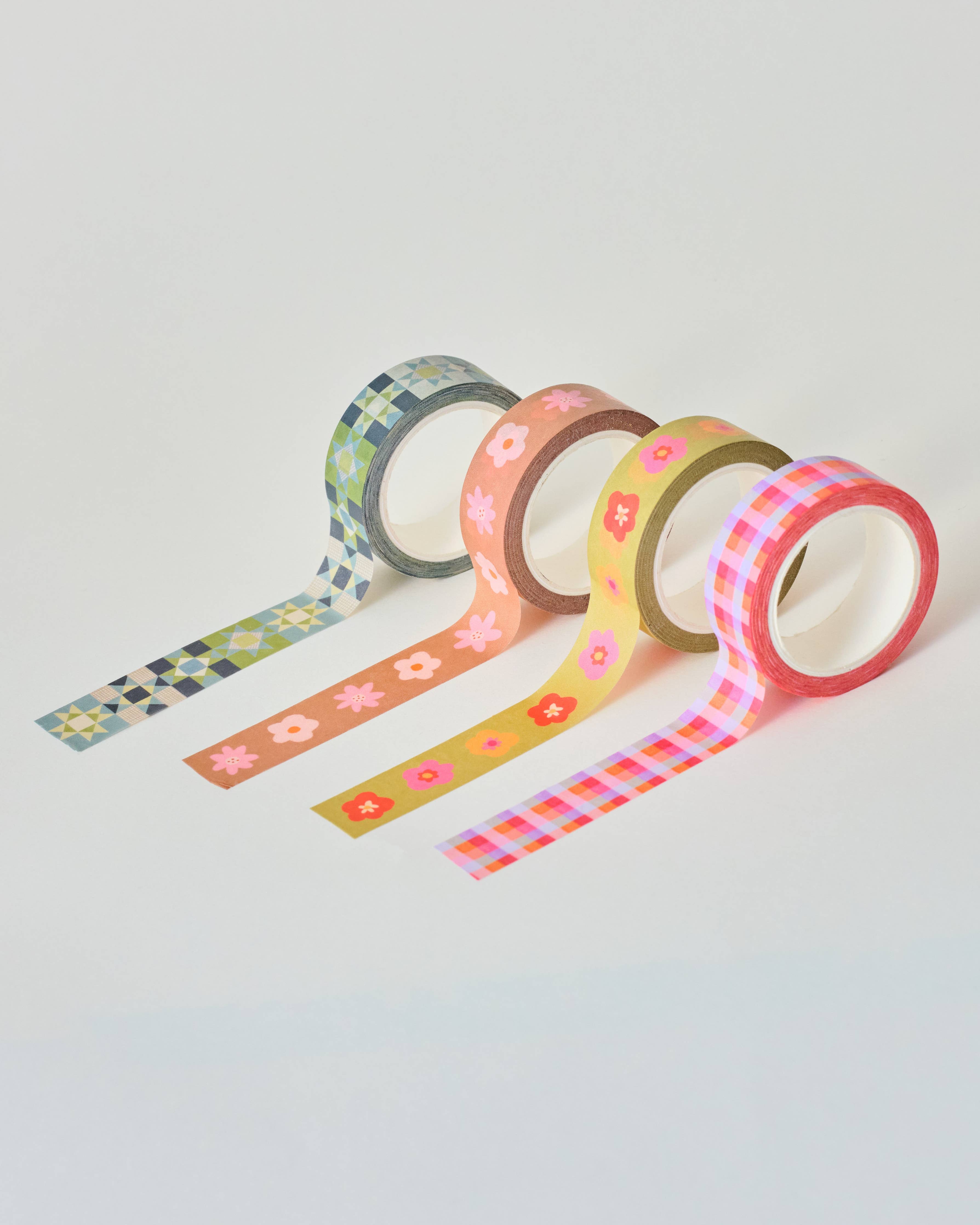 Patchwork Star Washi Tape - Blue