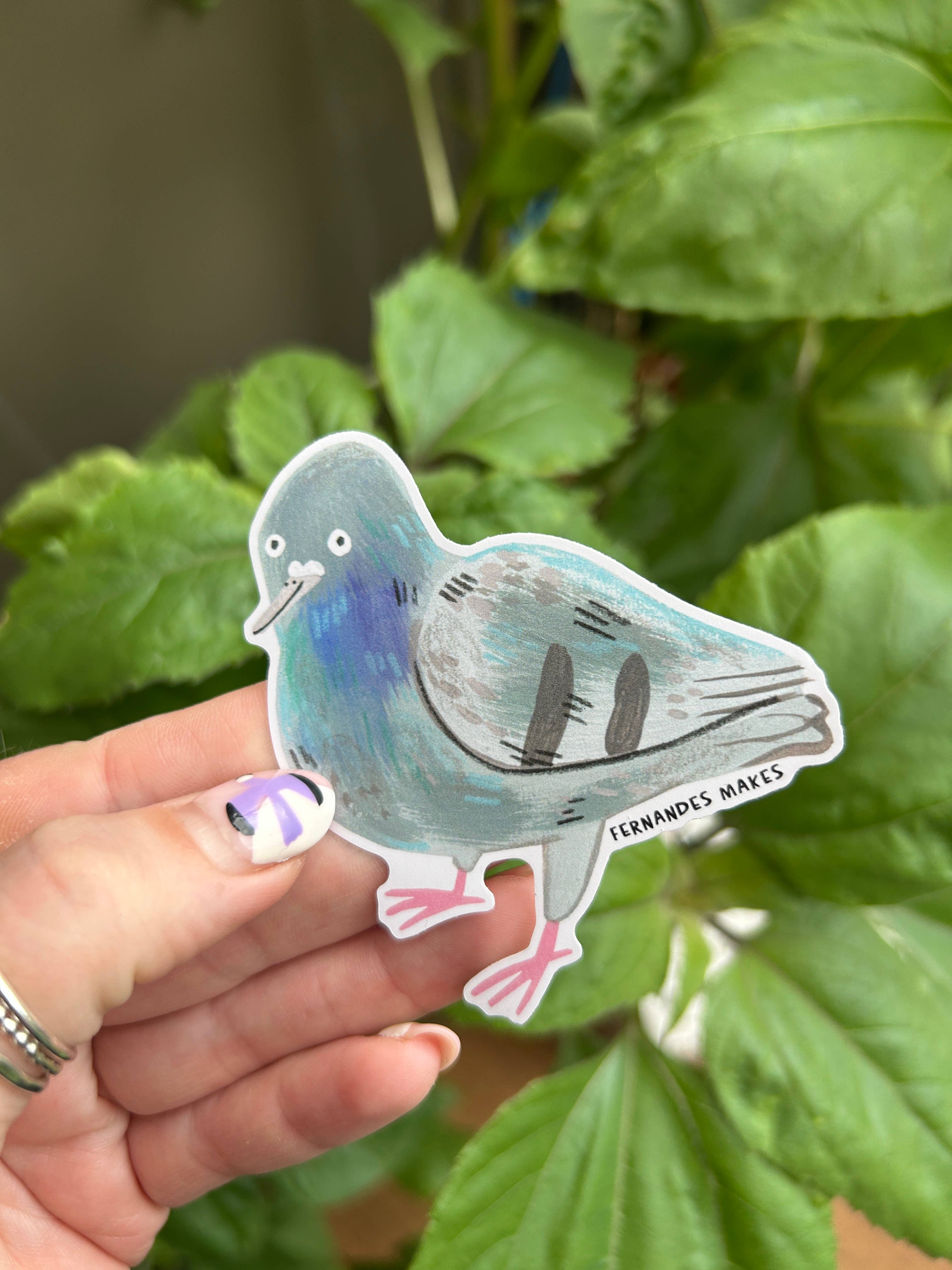 Reginald The Pigeon Vinyl Sticker