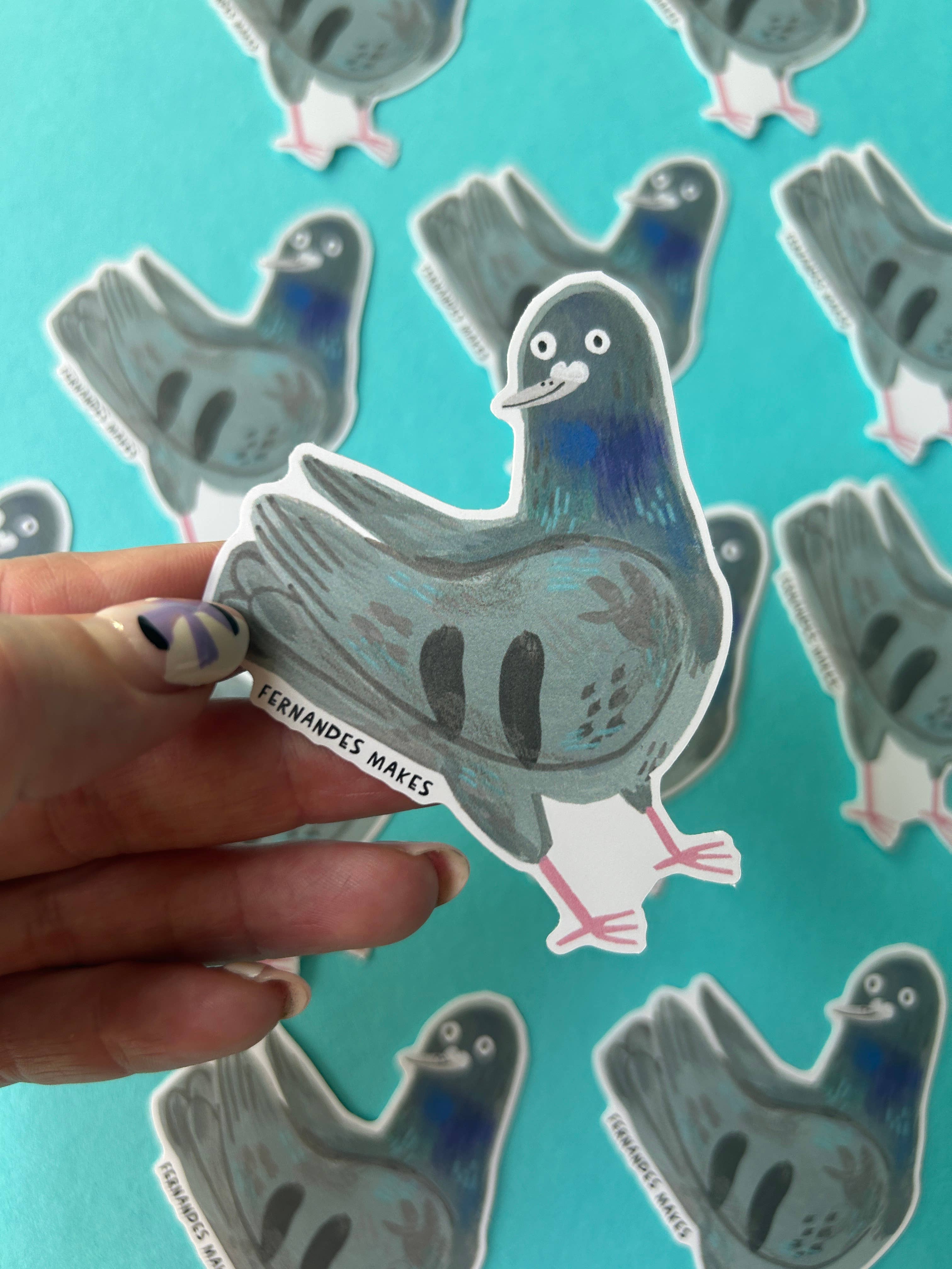 Rocky The Pigeon Vinyl Sticker