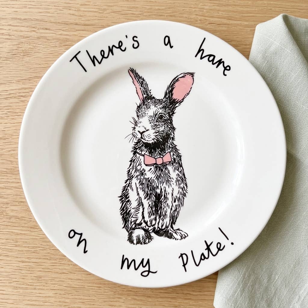 'There's a hare on my plate' Side Plate