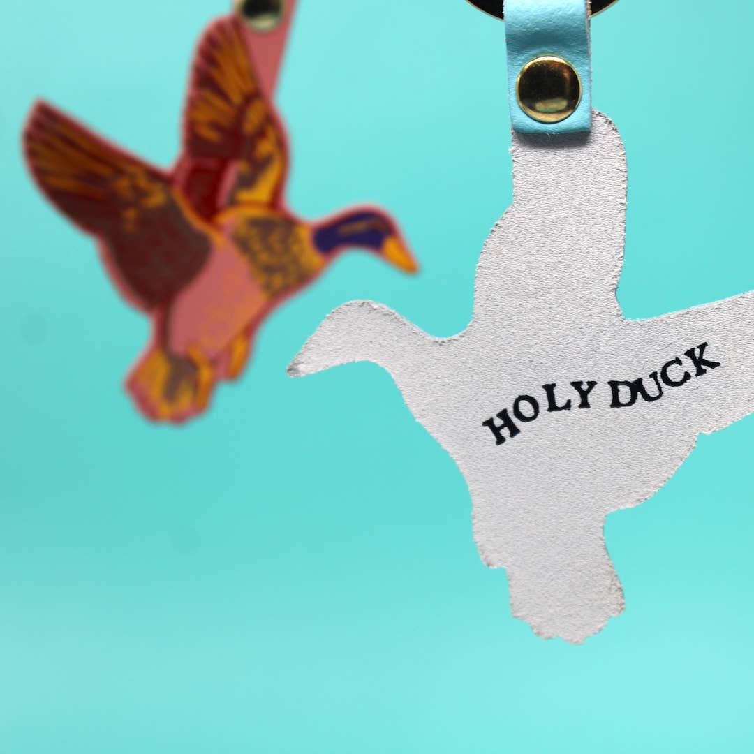 Holy Duck Key Fob - Cream