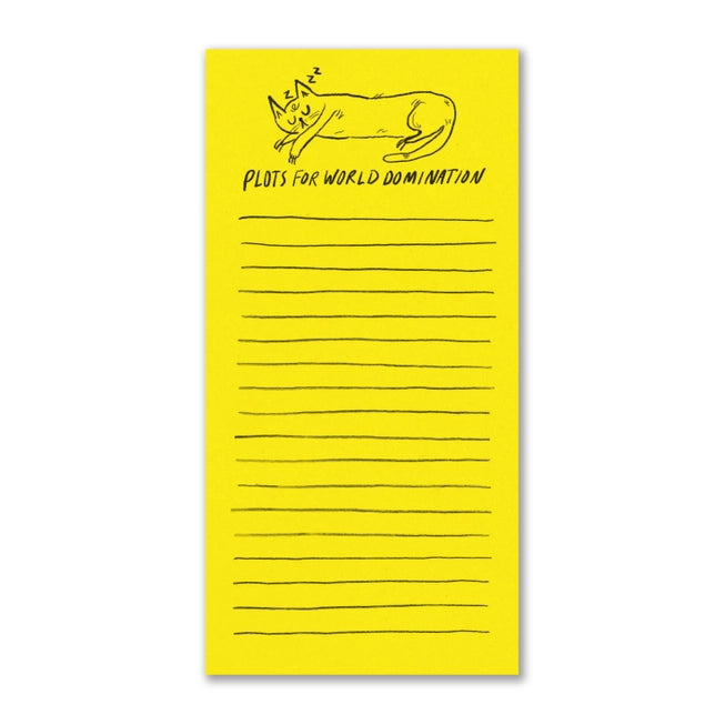 Plots For World Domination Notepad