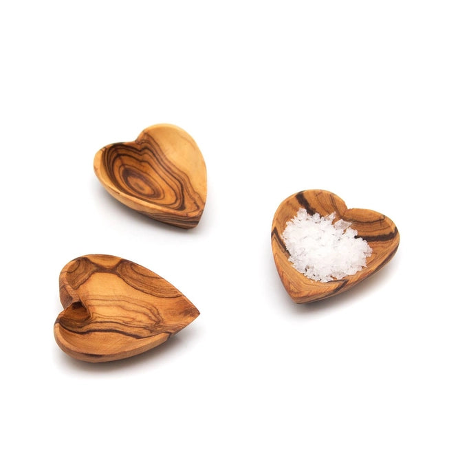 Small Heart Shaped Olive Wood Bowl