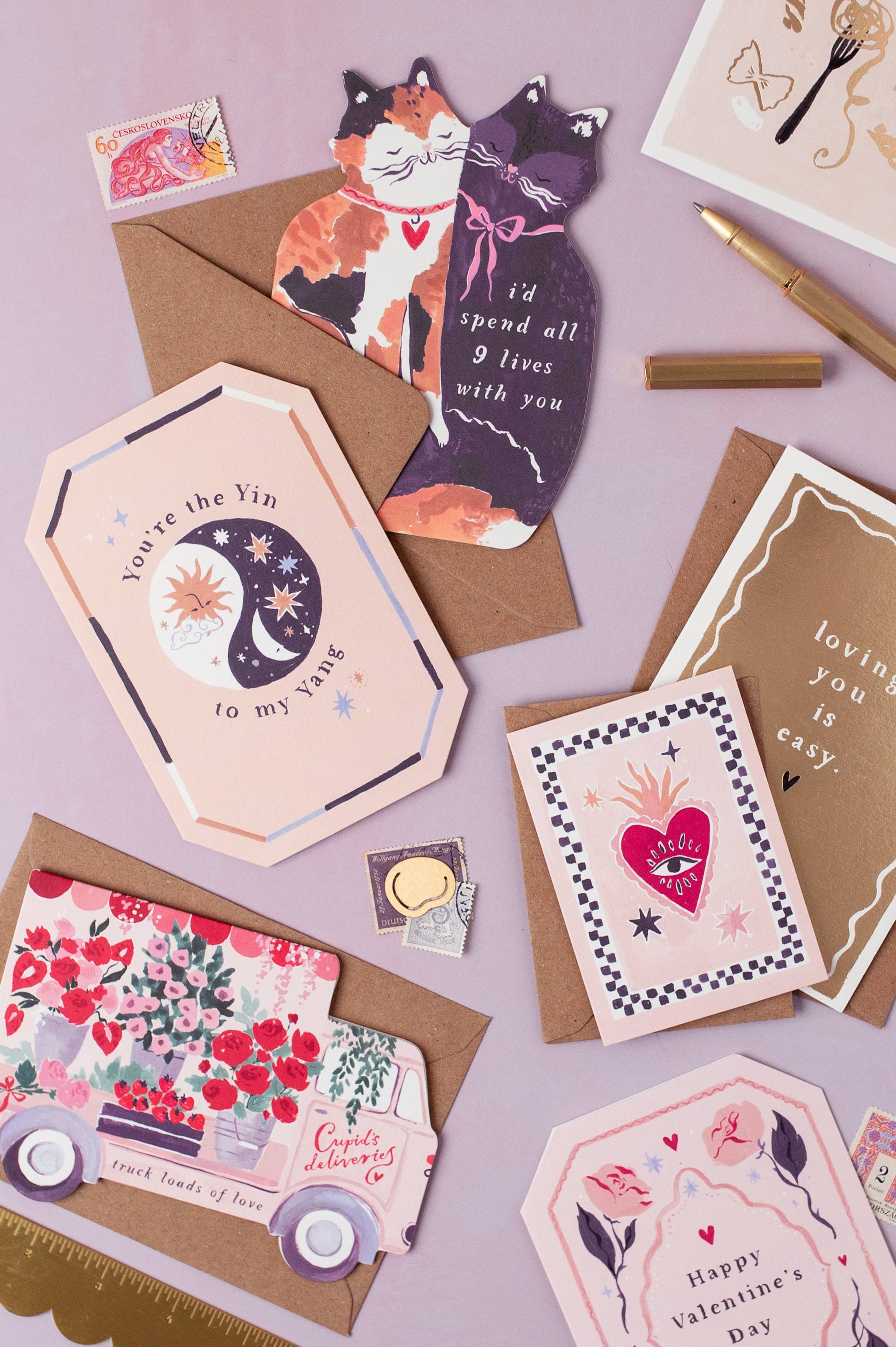 Truck Loads of Love Valentine's Day Card