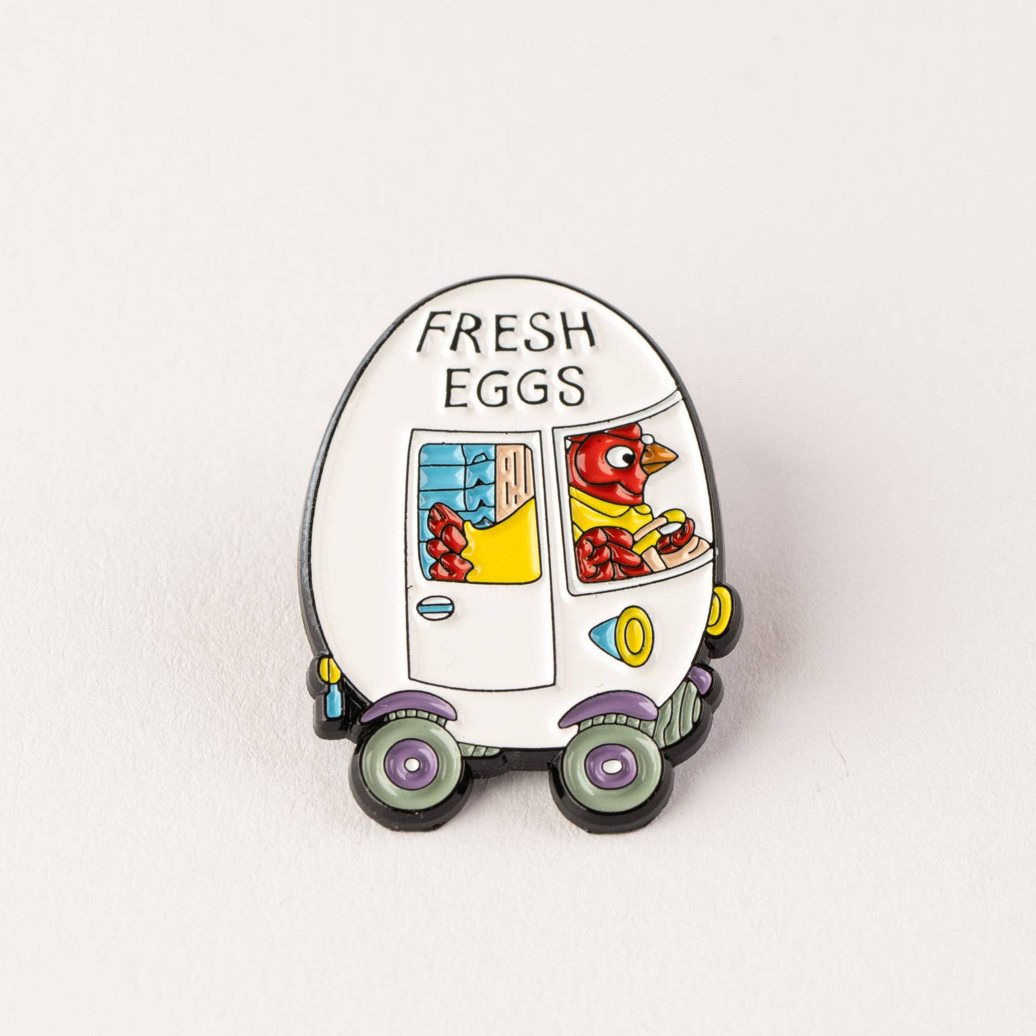 Richard Scarry Egg Van Pin Badge