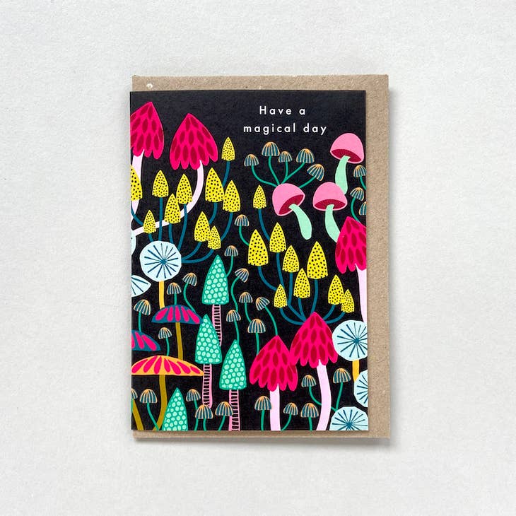 Have A Magical Birthday Mushroom Card