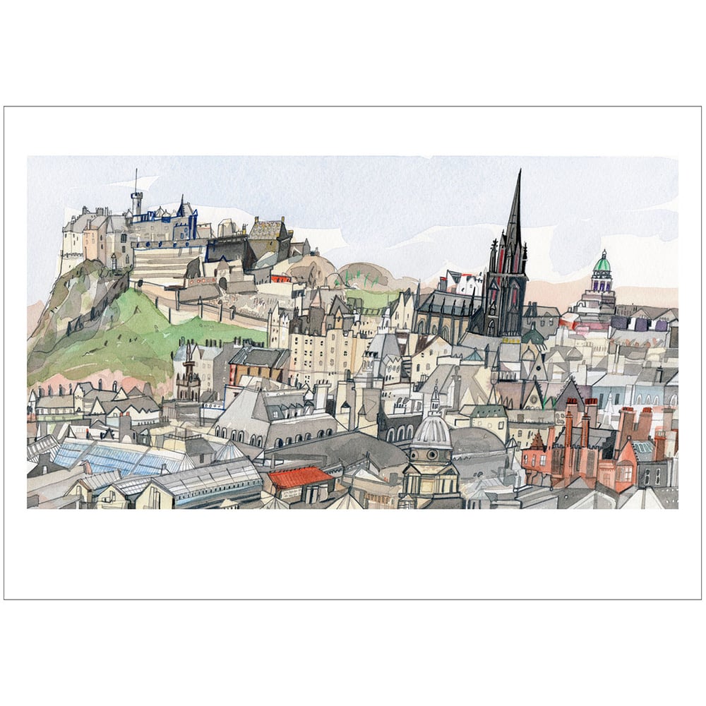 Edinburgh Watercolour Digital Print
