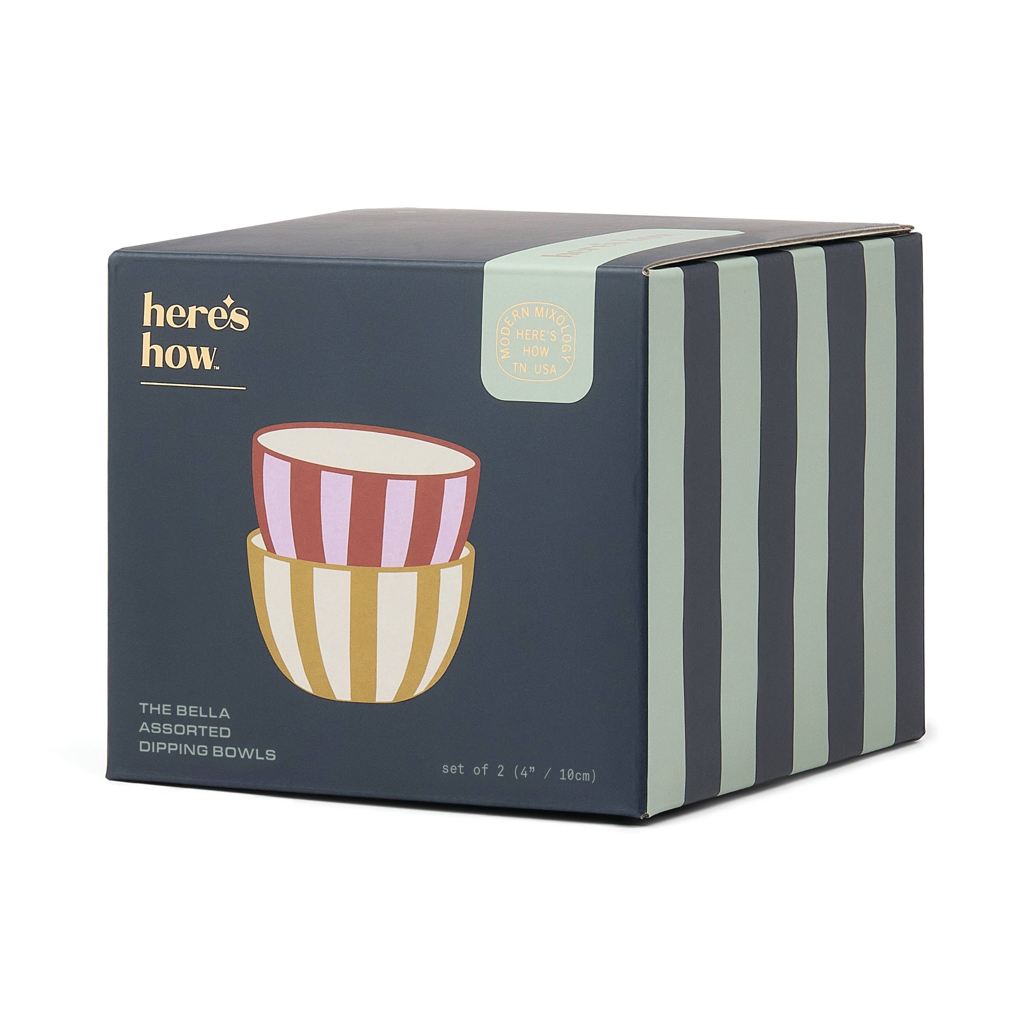 Set Of 2 Dipping Bowls - Ochre & Rust