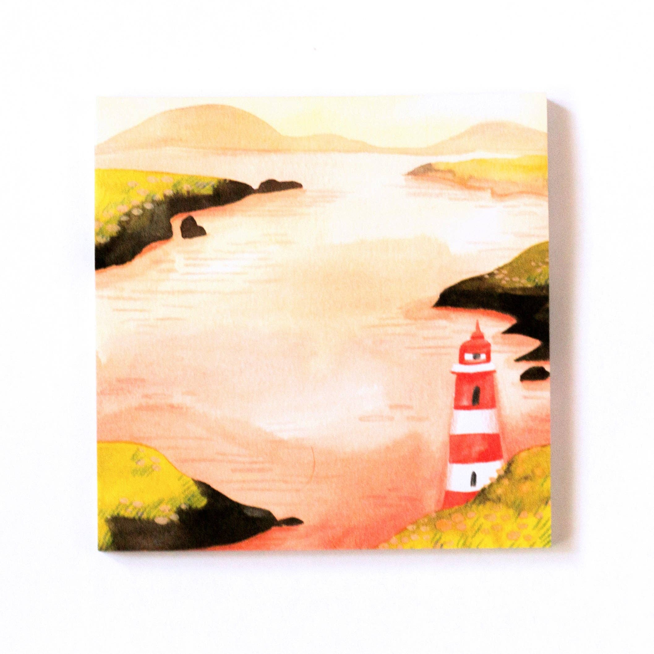Lighthouse On A Cliff Sticky Notes