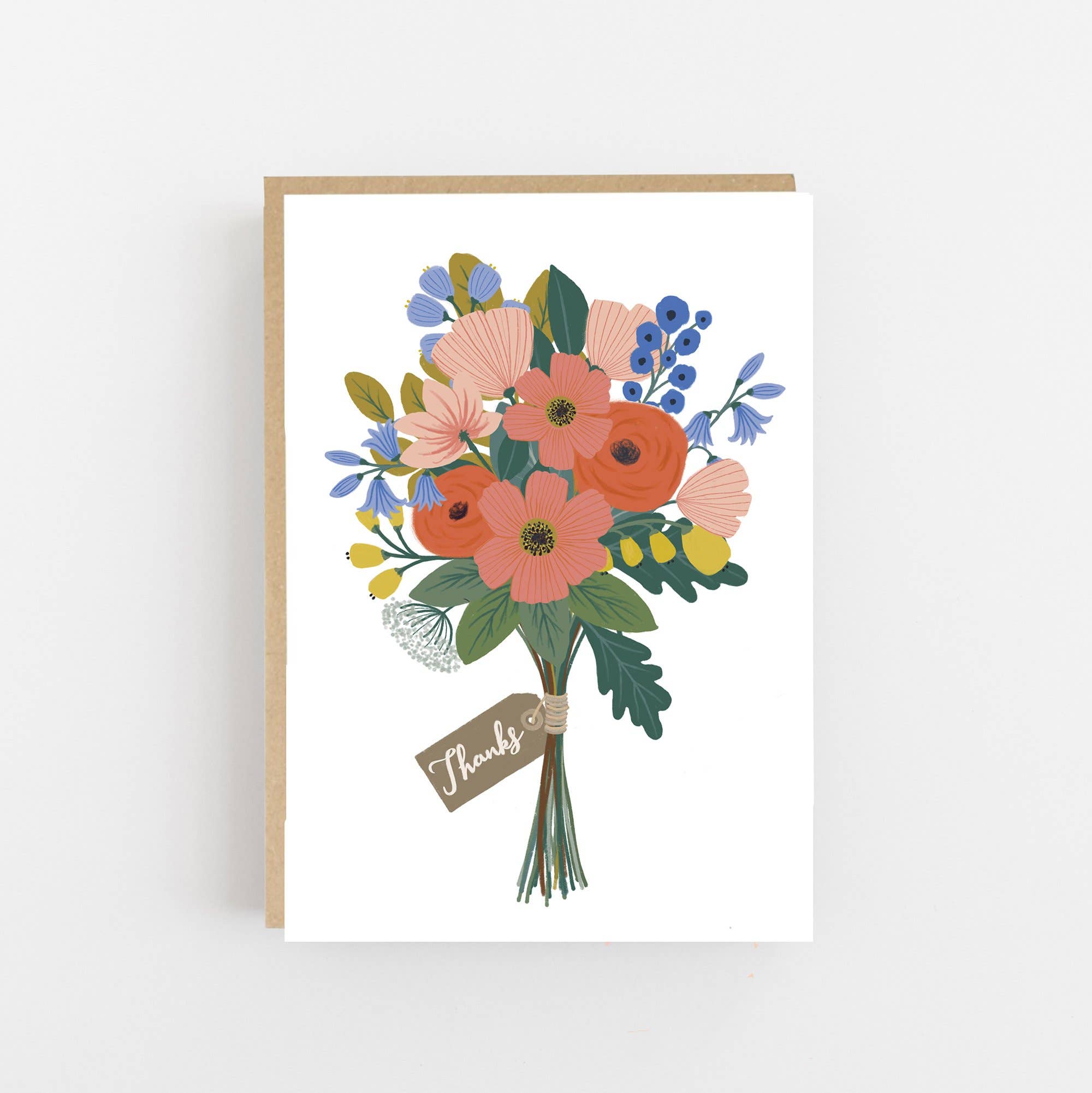 Bunch Of Flowers Thank You Card