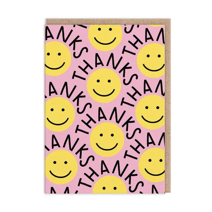 Smiley Faces Thank You Card