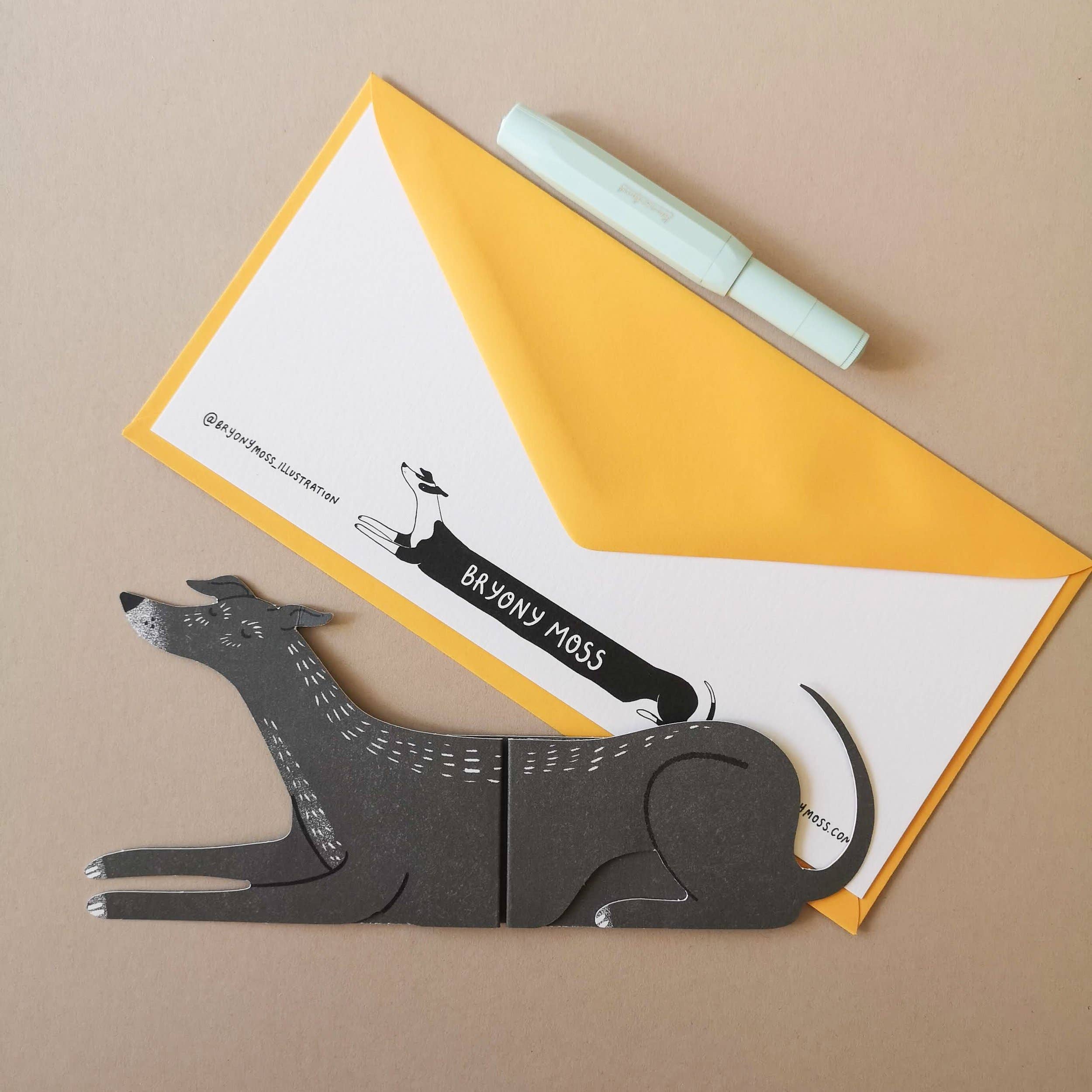 Paddy Long Doggo Shaped Extendable Card