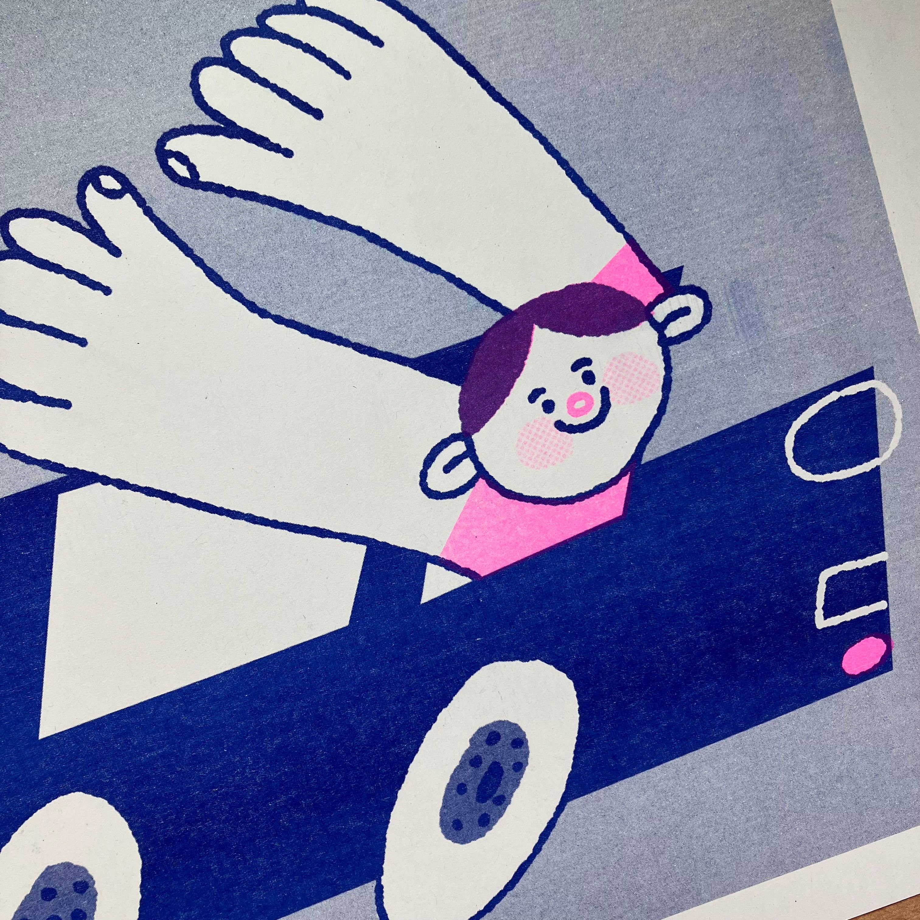 Wooooo! A3 Riso Print