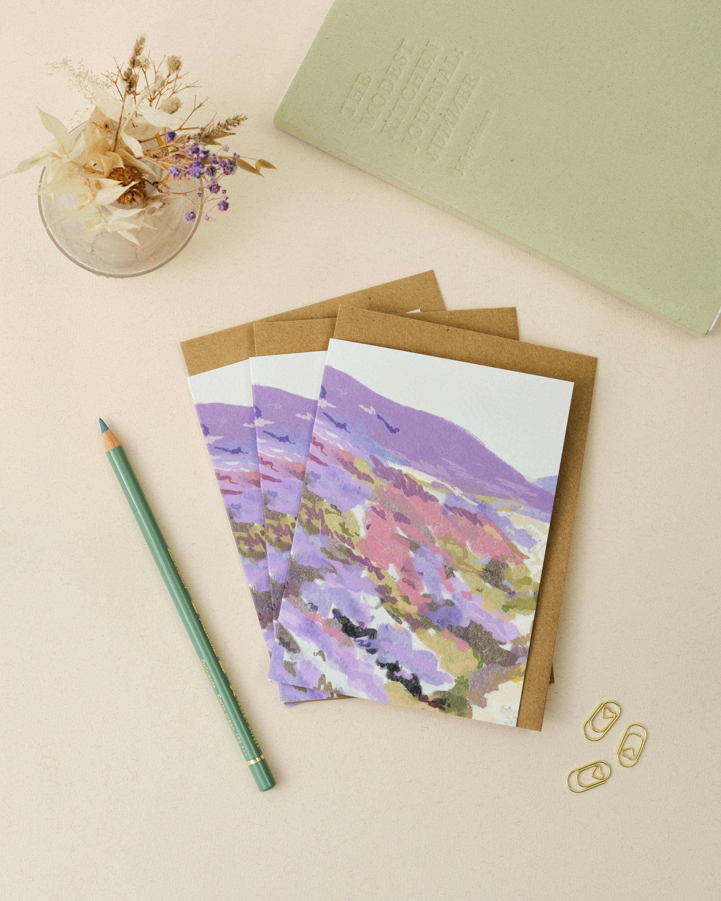 Lavender Hills Greetings Card