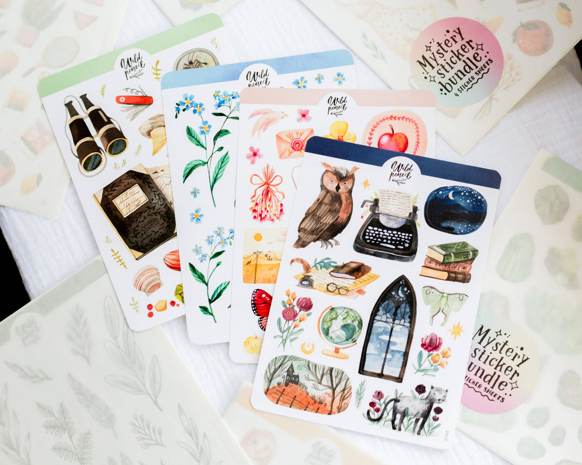 Mystery Sticker Sheet Set