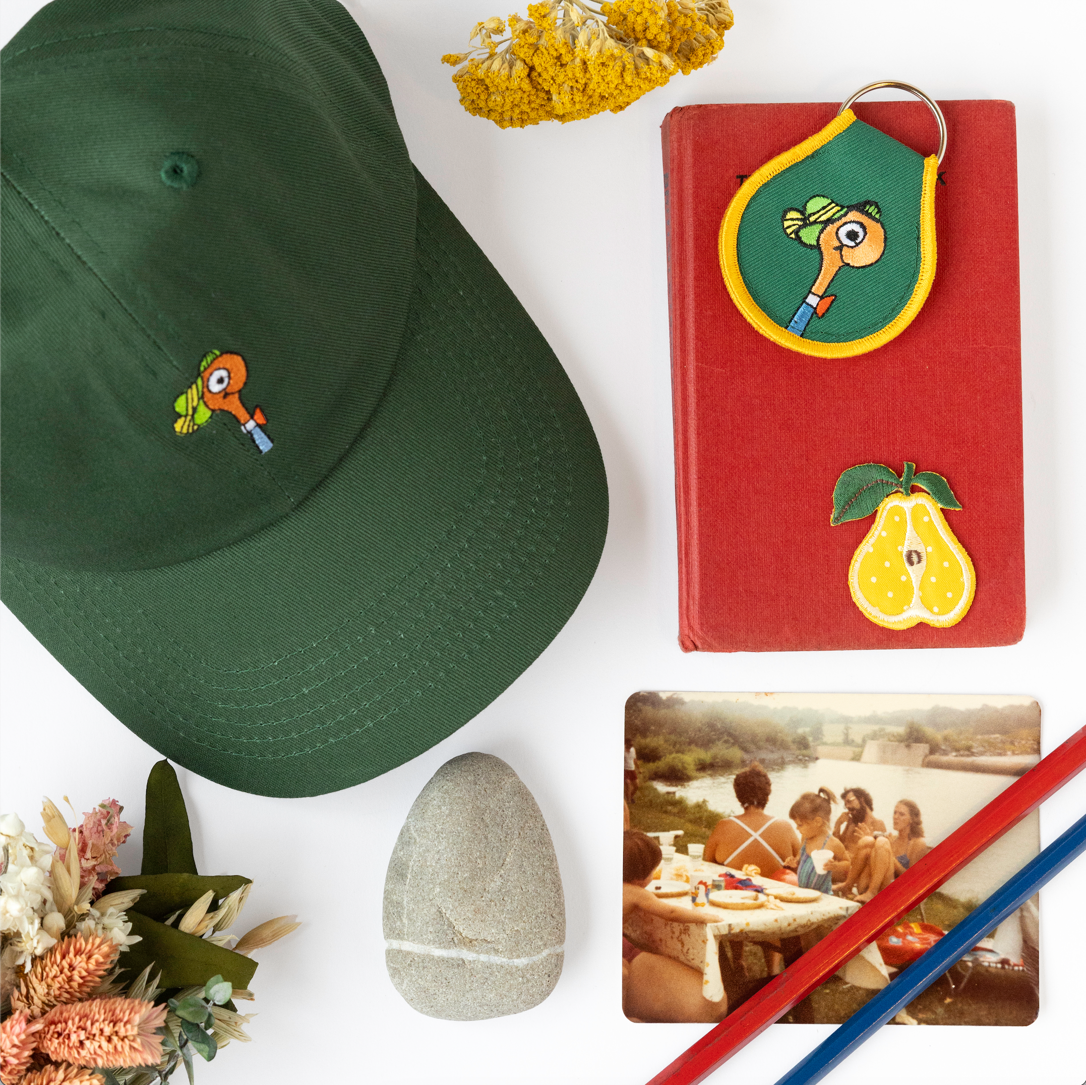 Lowly Worm Dad Hat (Forest Green)