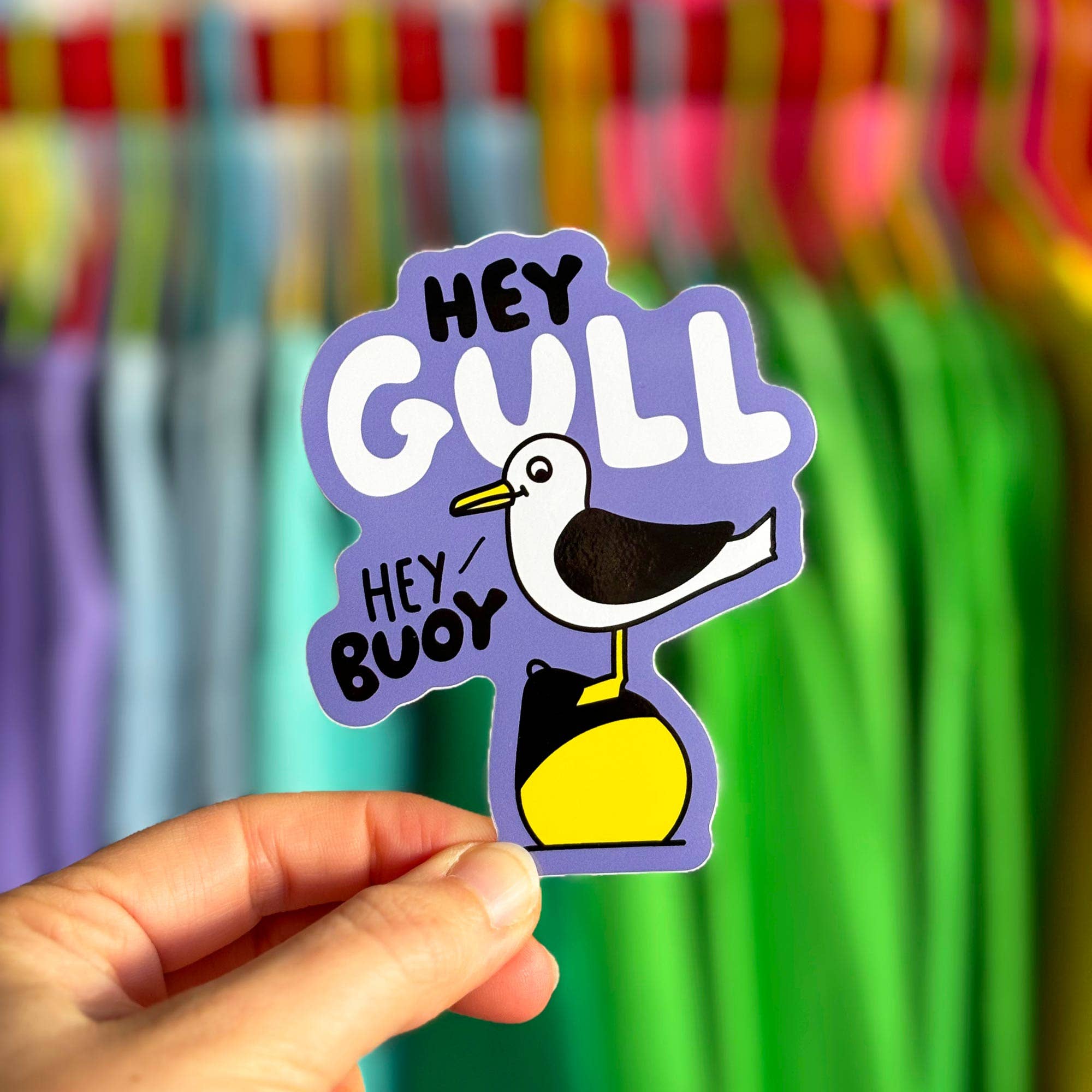 Hey Gull Hey Buoy Vinyl Sticker