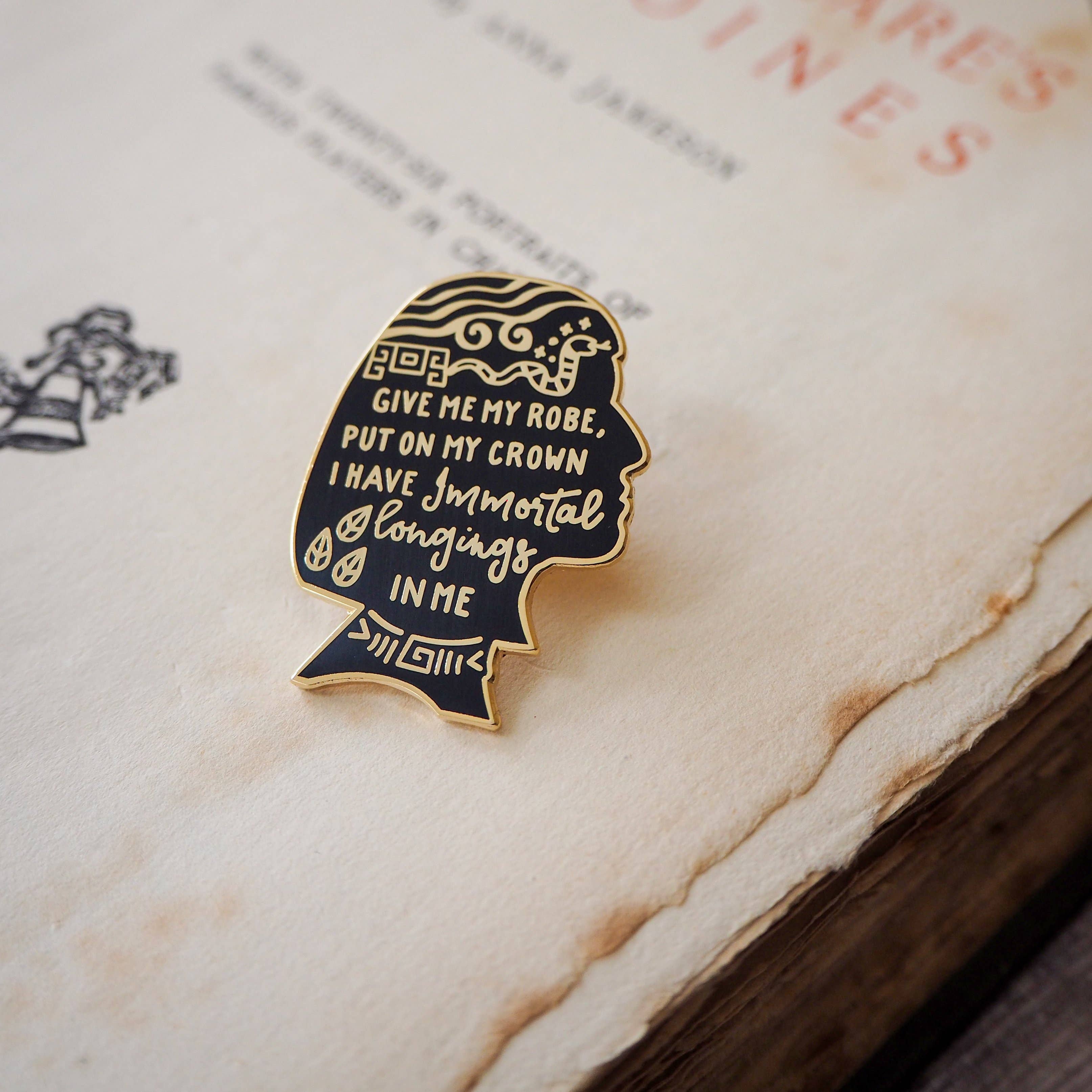 Cleopatra Enamel Pin Badge