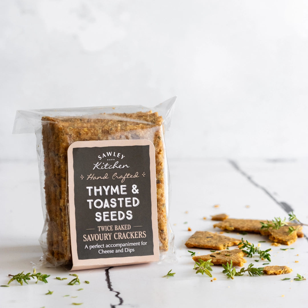 Thyme & Toasted Seed Savoury Crackers