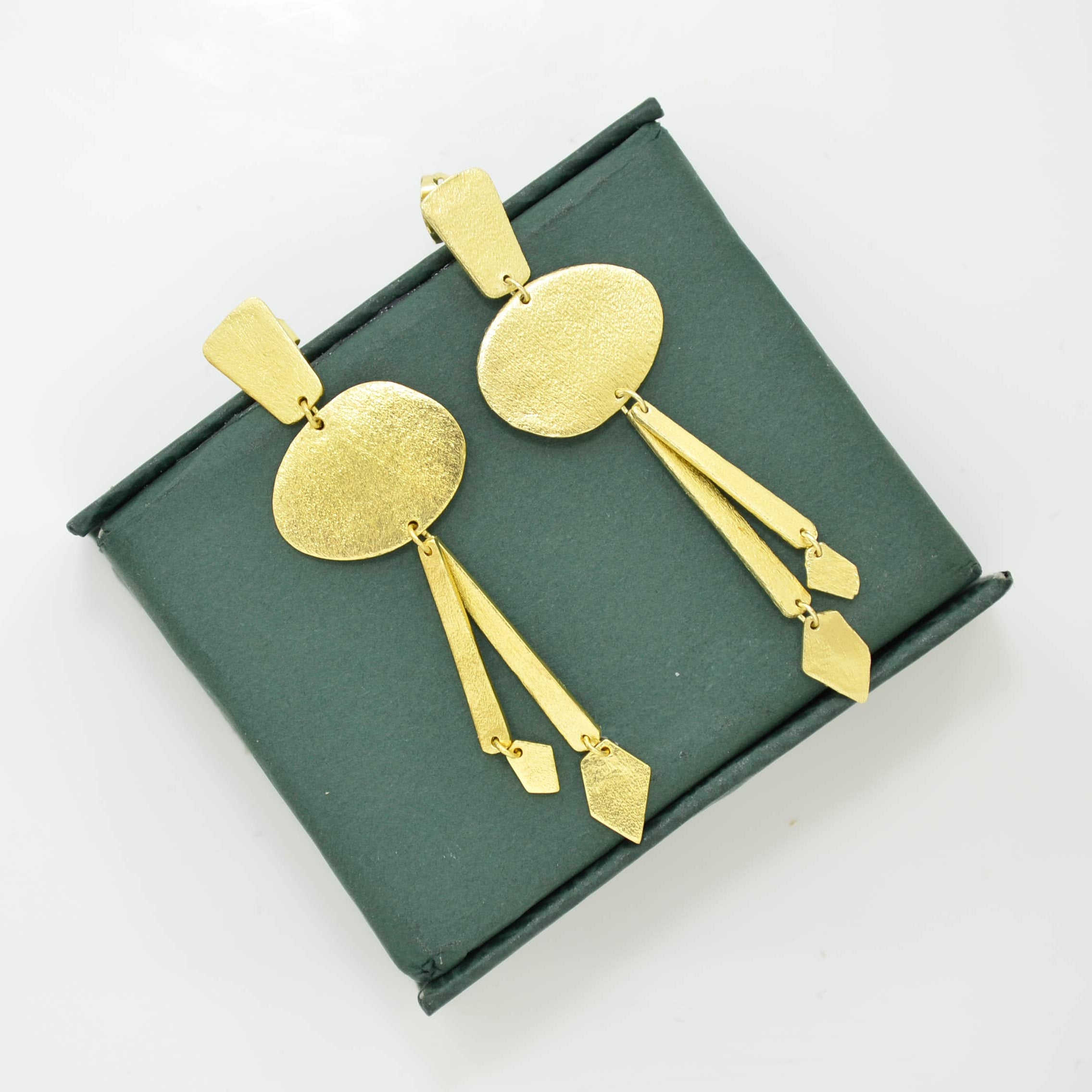 Ziva Boho Chic Earrings Gold Plated