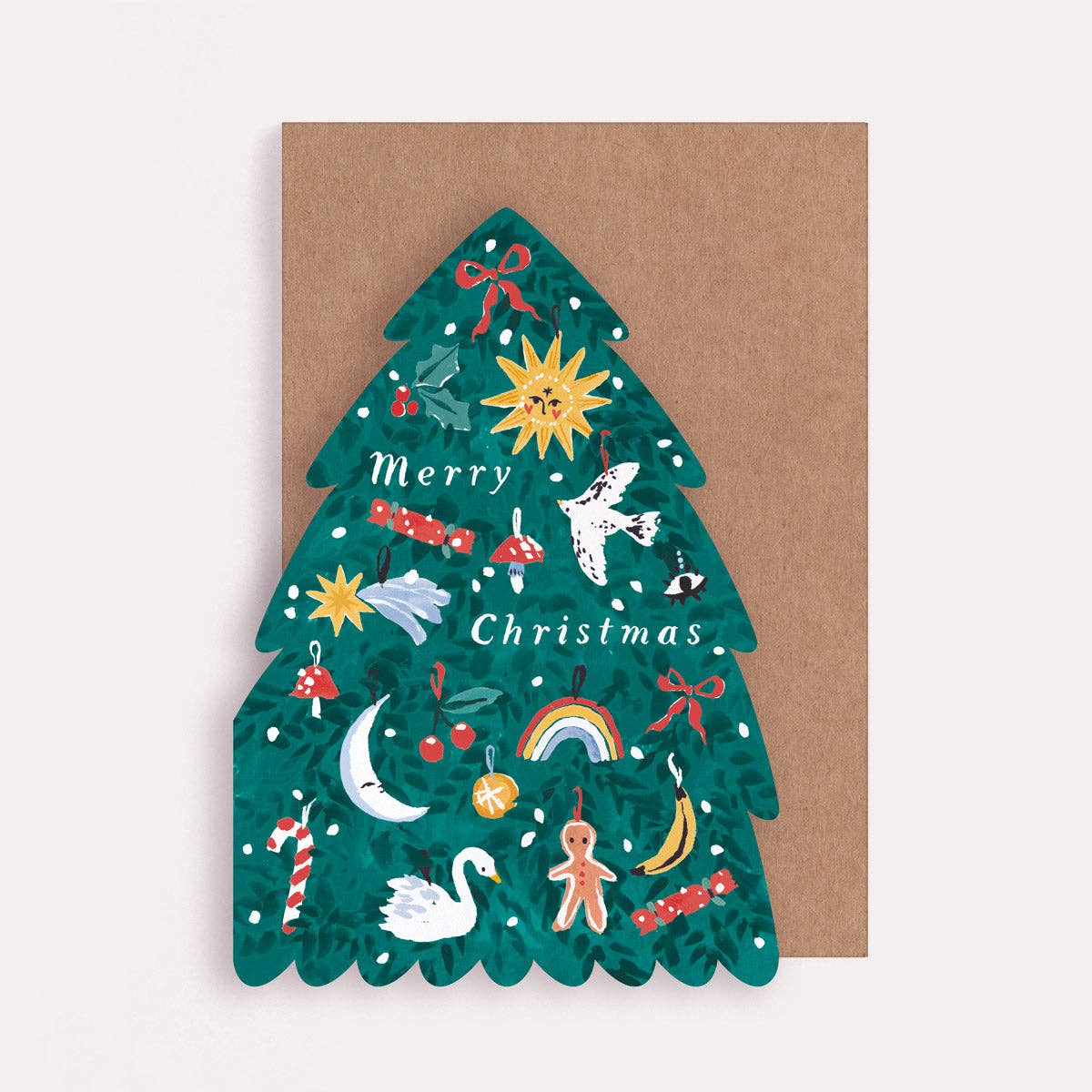Tree Shape Christmas Card