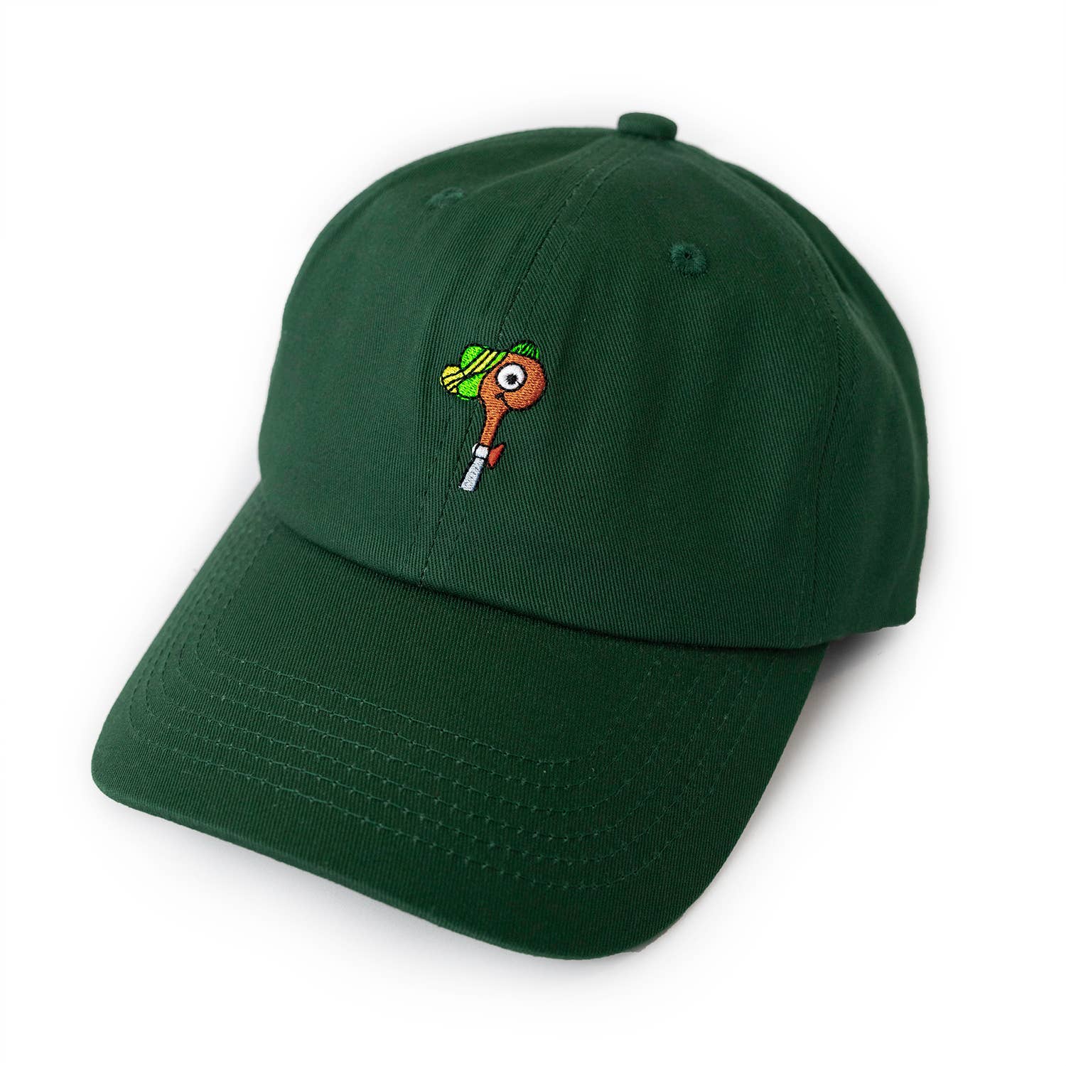 Lowly Worm Dad Hat (Forest Green)