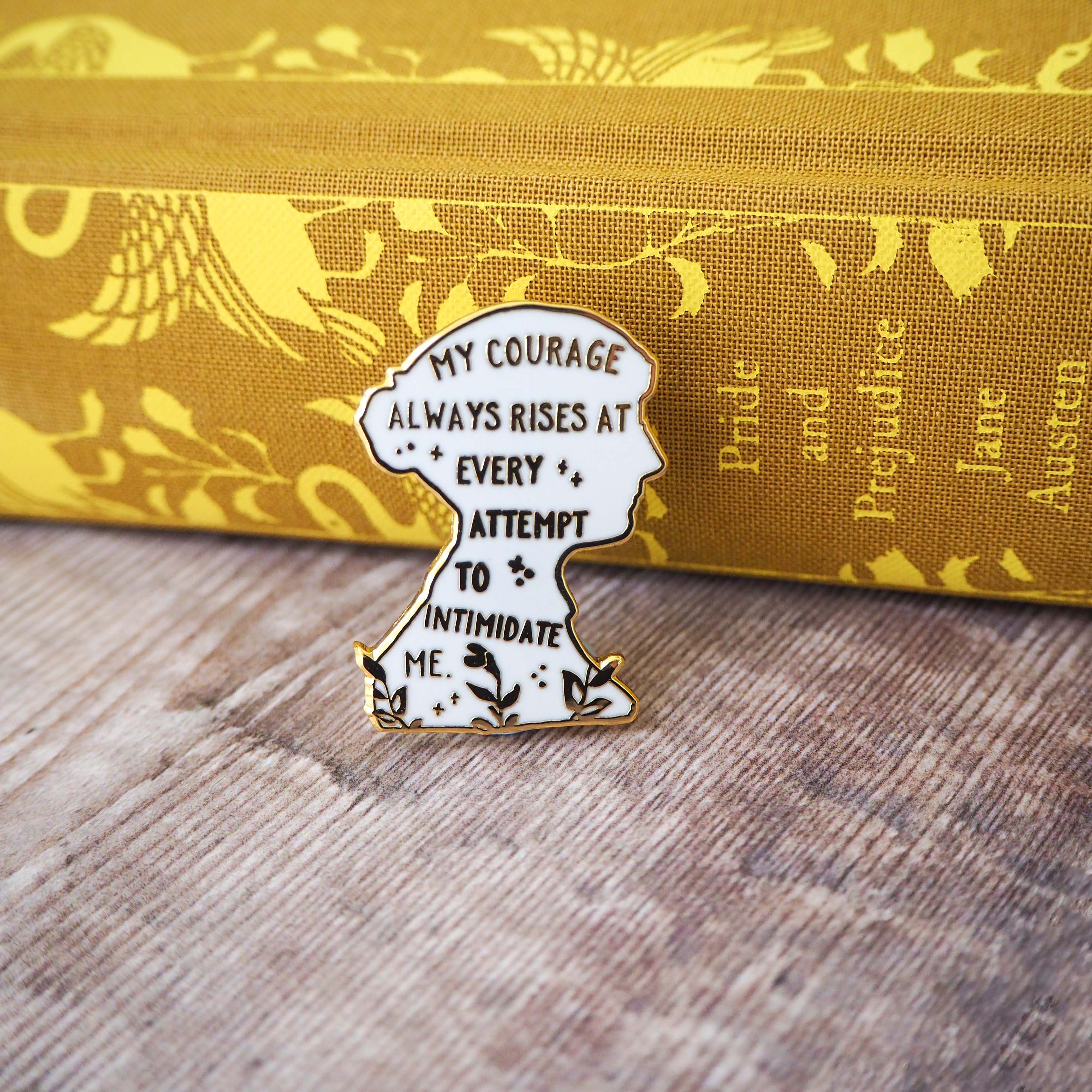 Pride & Prejudice Jane Austen Book Lover Enamel Pin Badge