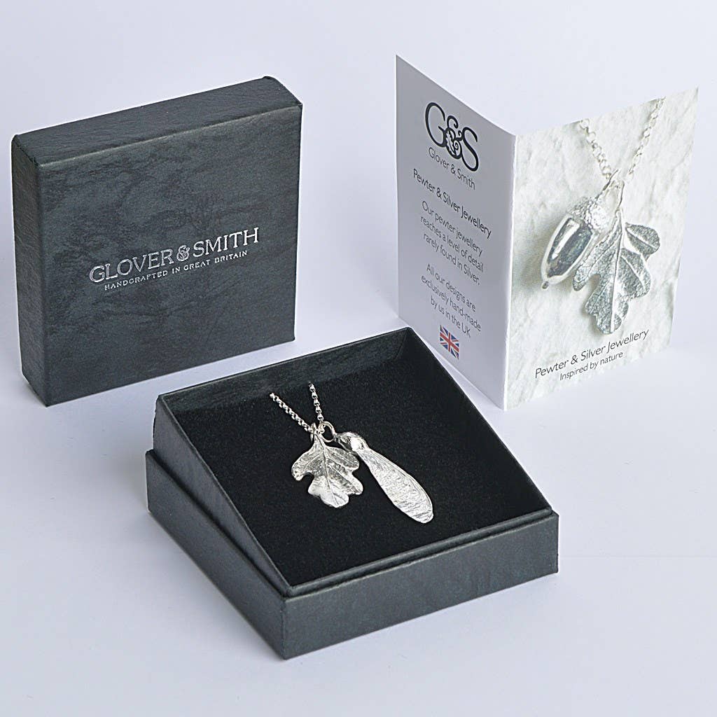 Sycamore & Oak Leaf Necklace