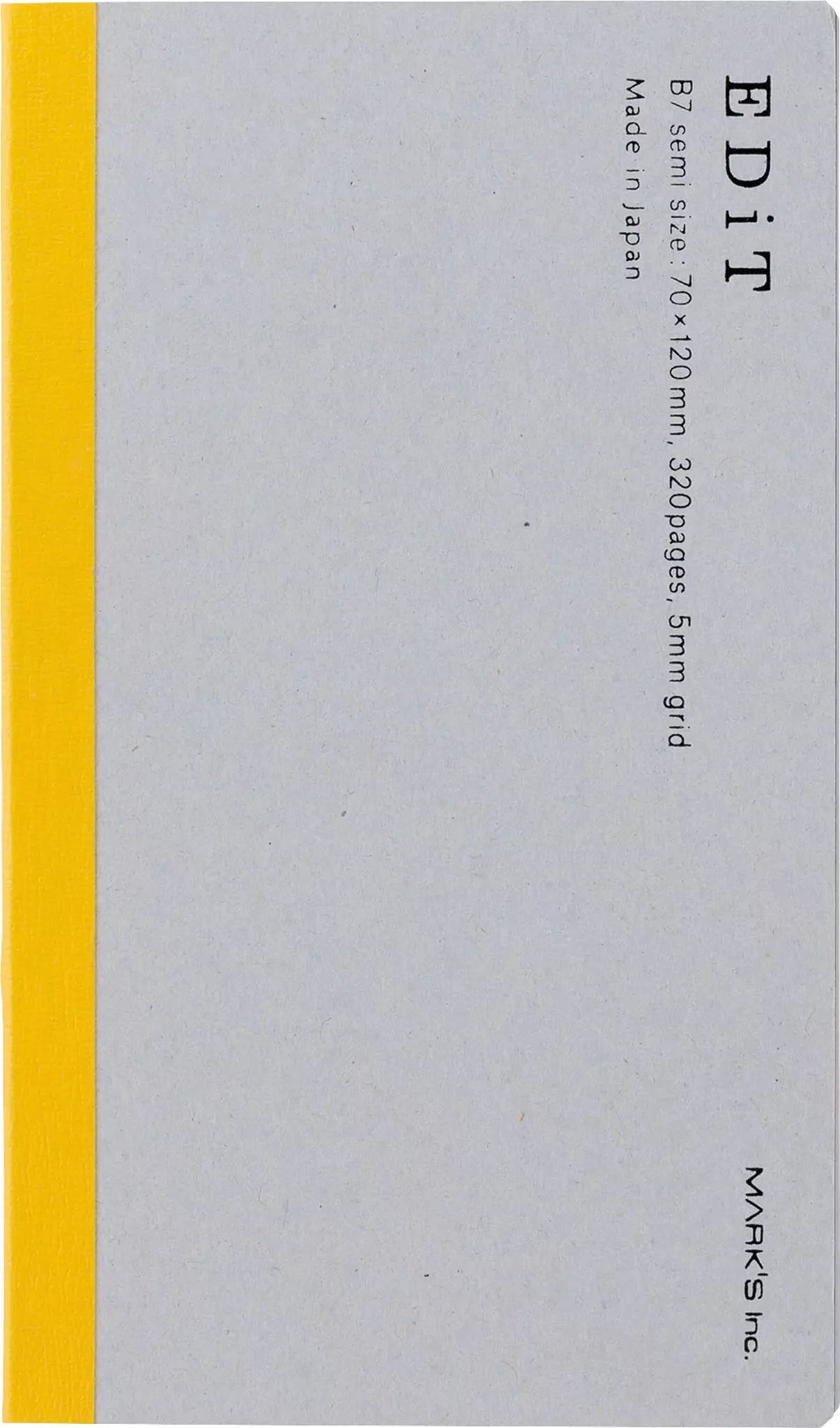 B7 Edit Grid Notebook - Yellow