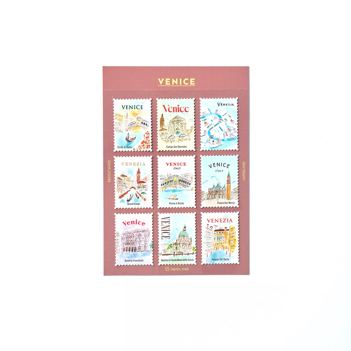 Postage Stamp Stickers - Venice